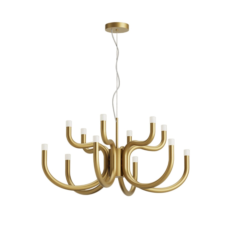 Myvenara Individual Creativity Brass Metal Chandelier - Lamp Copper