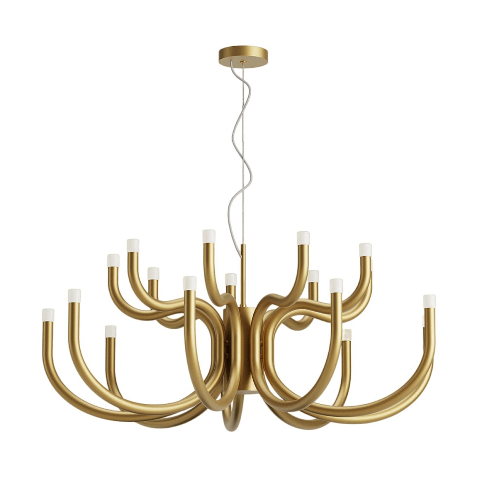 Myvenara Individual Creativity Brass Metal Chandelier - Lamp Copper