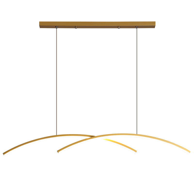 Arisha Luminaires Suspension Lineaire Minimaliste En Aluminium Pour La Cuisine Ou Salon