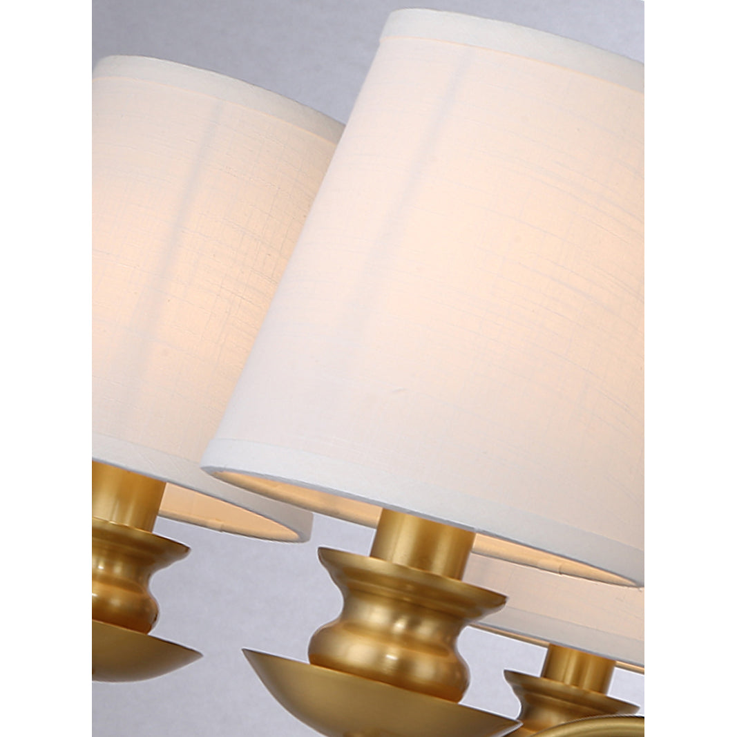 Imiryra Postmodern Luxury Brass Fabric Chandelier - Lamp Copper