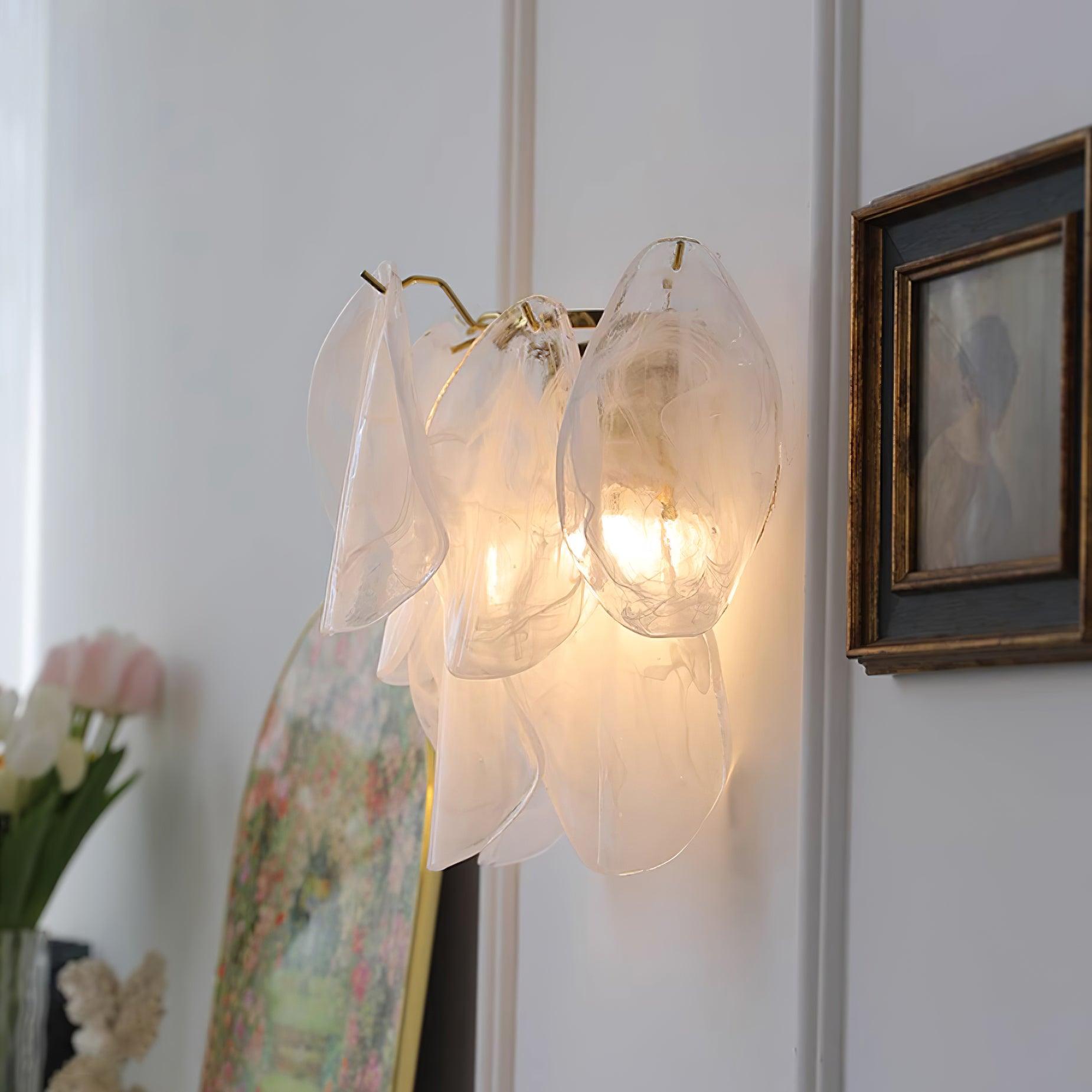 Evelo Petal Glass Wall Lamp - Letslighting