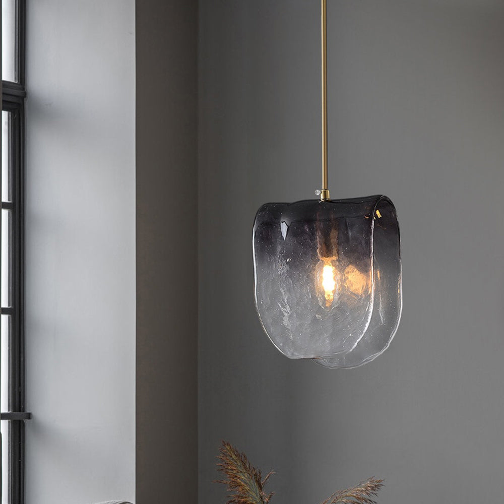 Valentina Suspension Contemporaine Métal/Verre Noir Salon