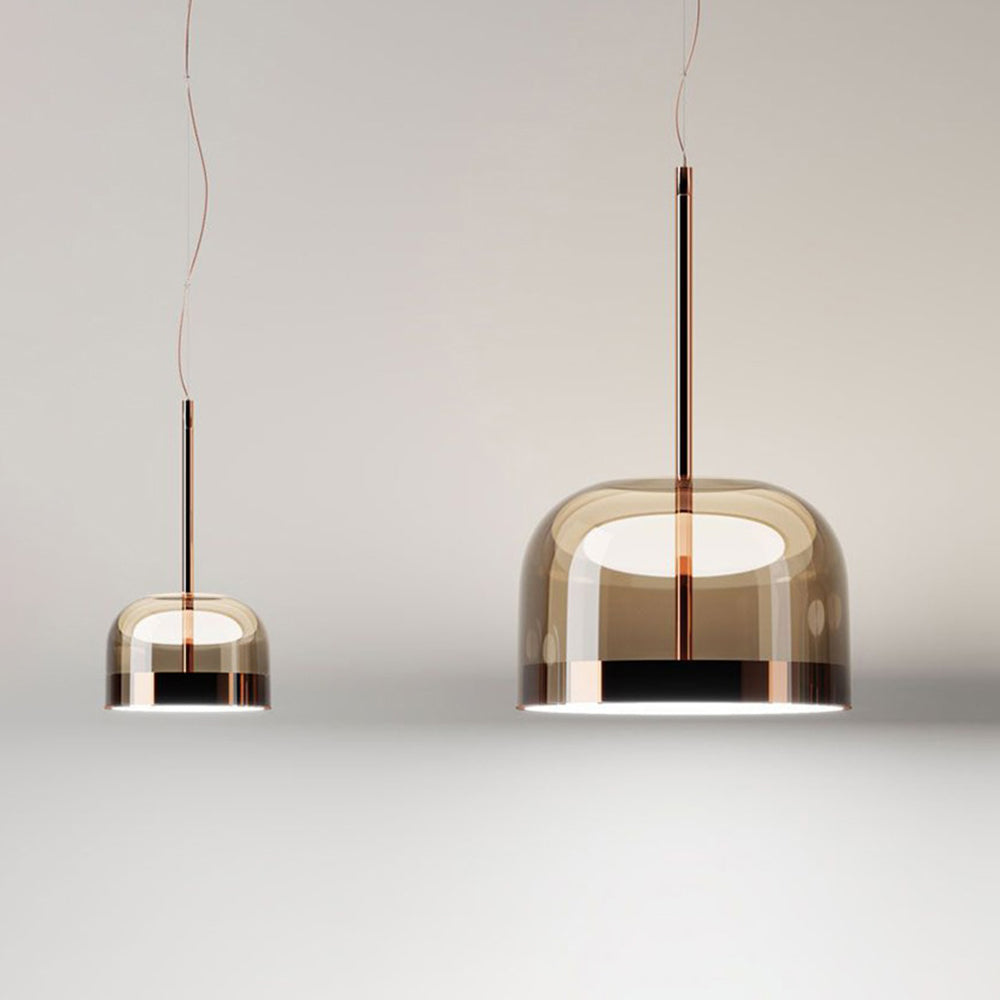 Valentina Suspension Nordique, Métal/Verre, Noir/Or, Salle à Manger