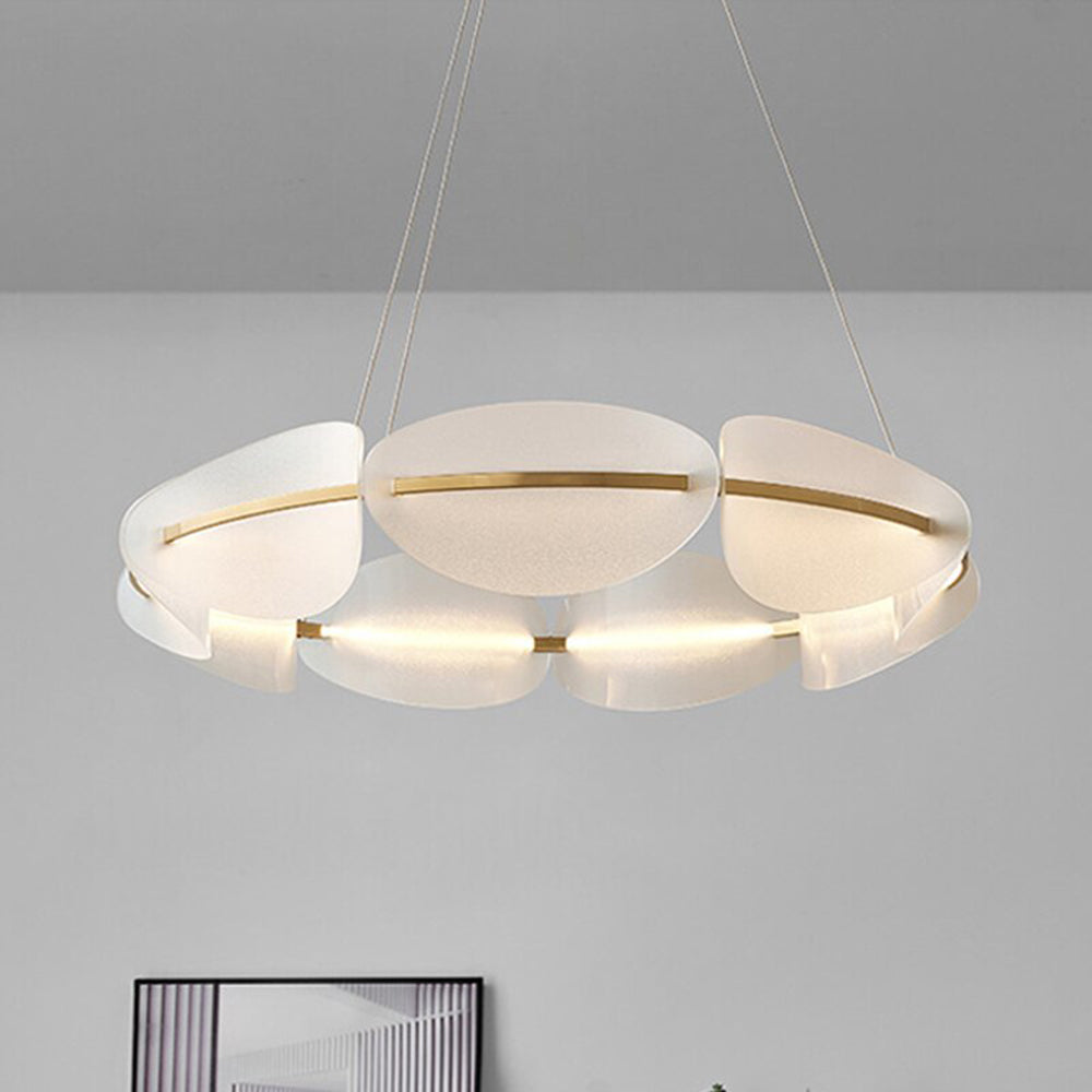 Arisha Suspension Ronde Moderne, Métal/Acrylique, Couleur Variable, Salon/Chambre à Coucher