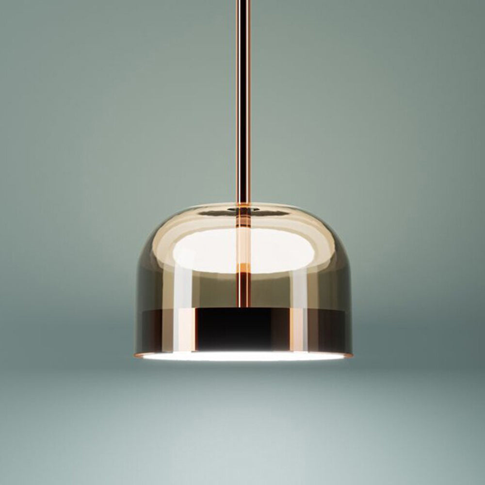 Valentina Suspension Nordique, Métal/Verre, Noir/Or, Salle à Manger