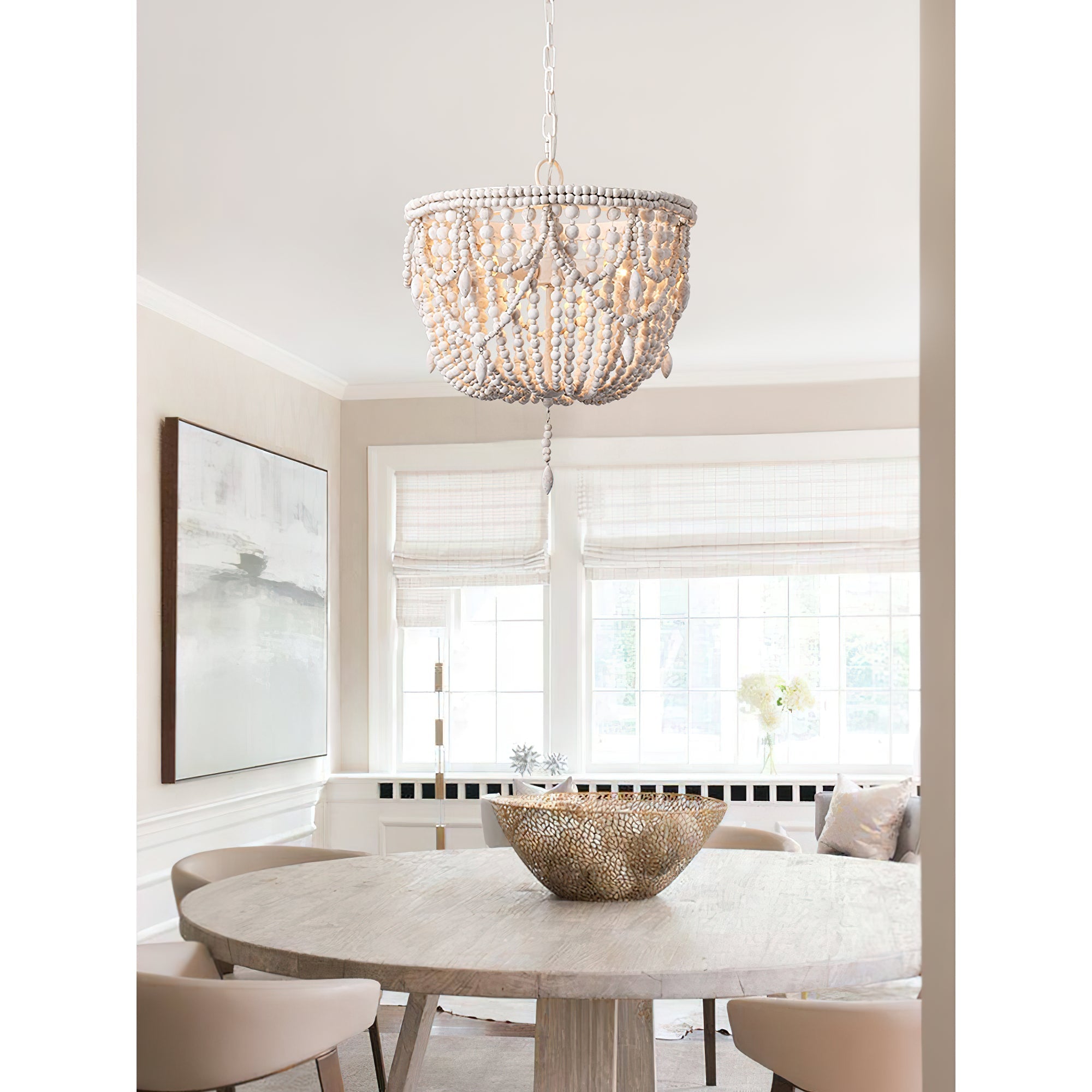 Arsilion Postmodern Luxury Wooden Metal Chandelier - Lamp Copper