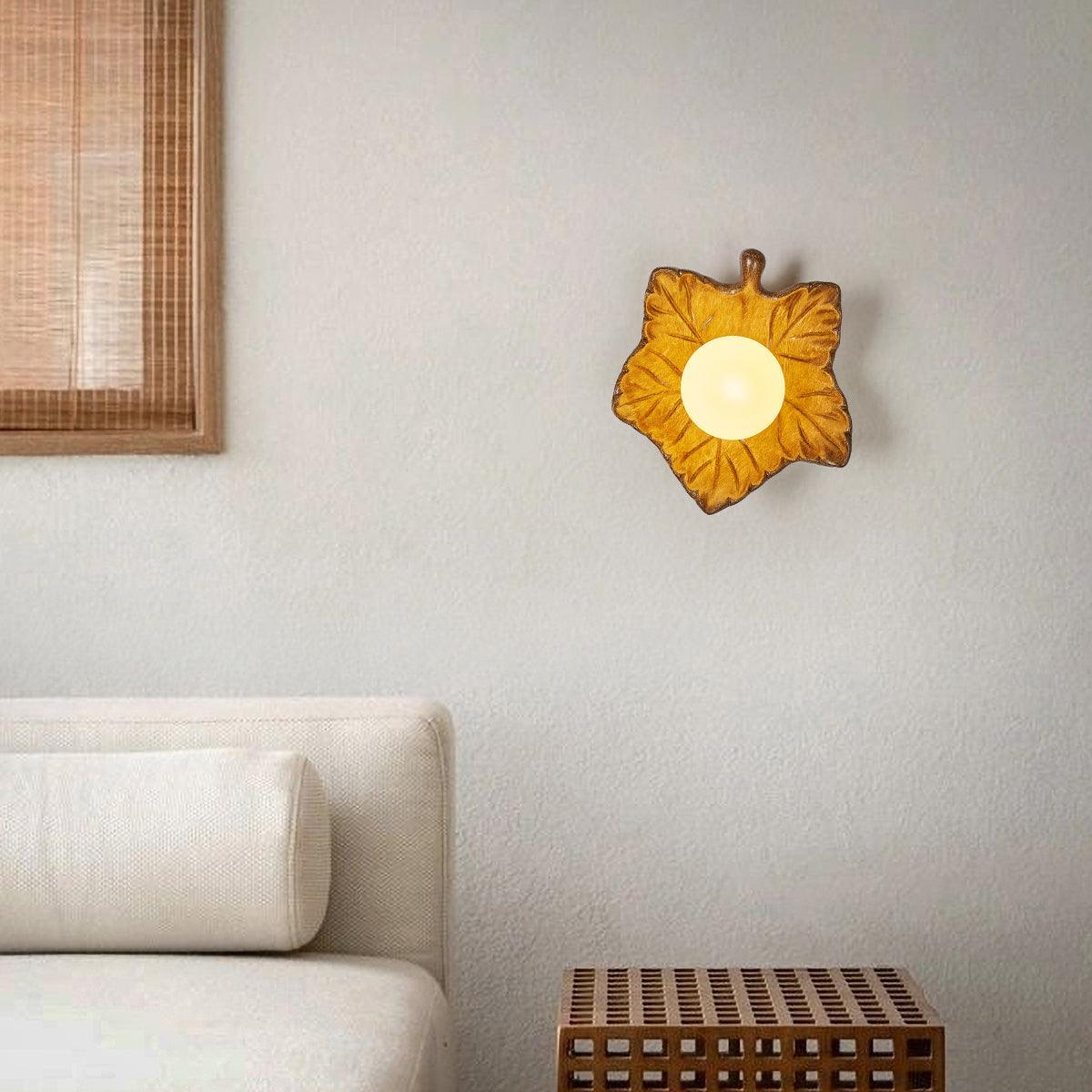 Maple Leaf Wall Light Elegant Organic - Letslighting