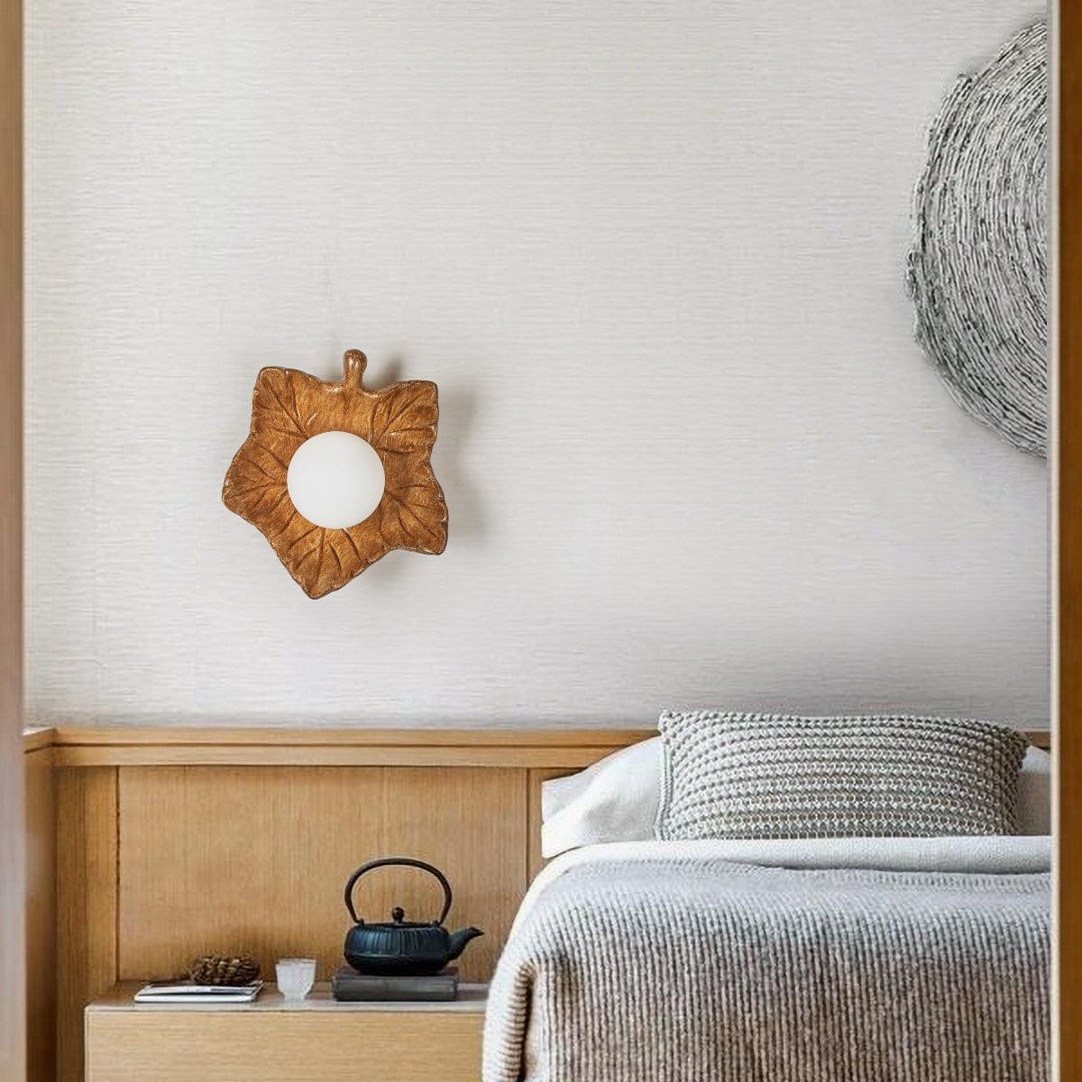 Maple Leaf Wall Light Elegant Organic - Letslighting