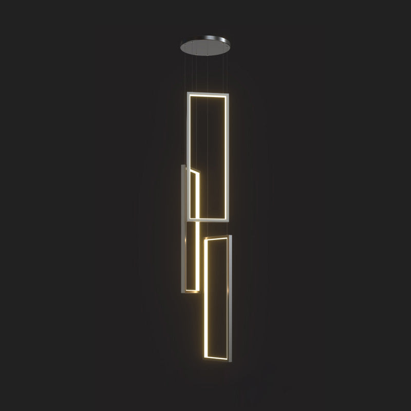 Sysorila Modern Minimalist LED Metal Pendant Light - Lamp Copper