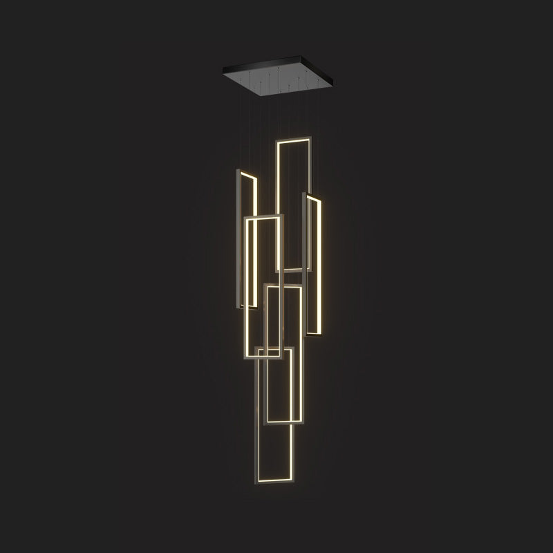 Sysorila Modern Minimalist LED Metal Pendant Light - Lamp Copper