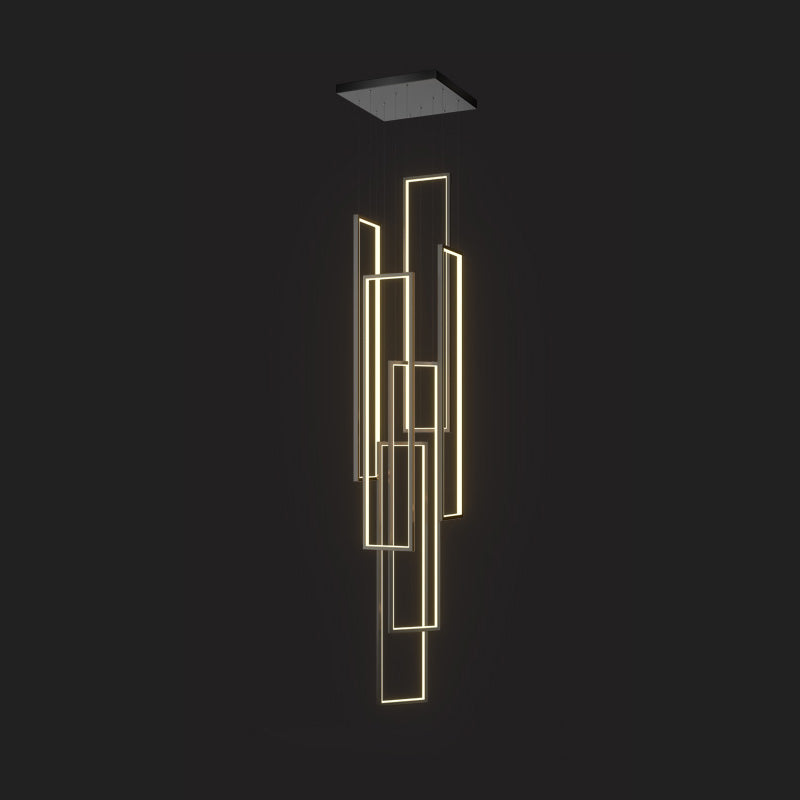 Sysorila Modern Minimalist LED Metal Pendant Light - Lamp Copper