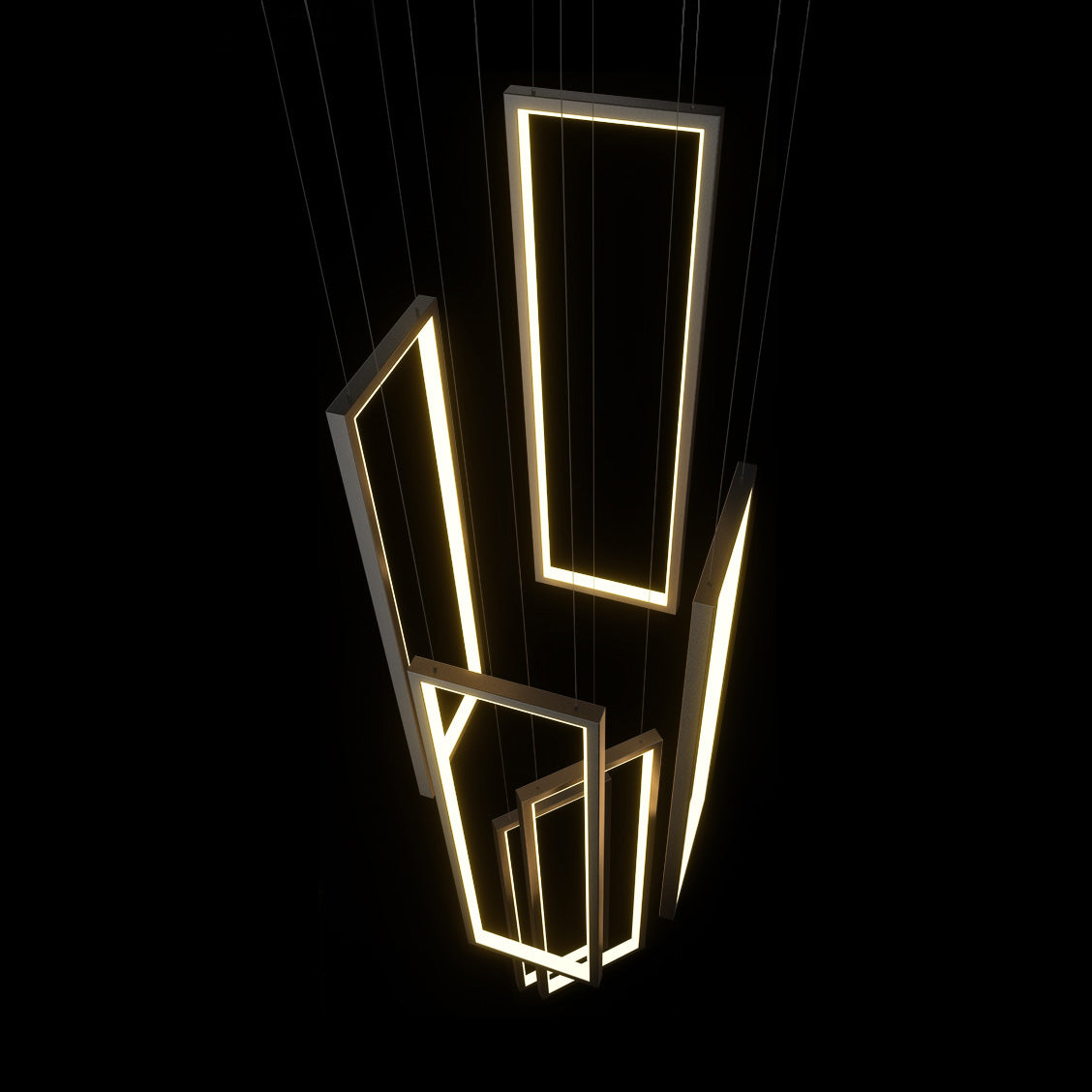 Sysorila Modern Minimalist LED Metal Pendant Light - Lamp Copper
