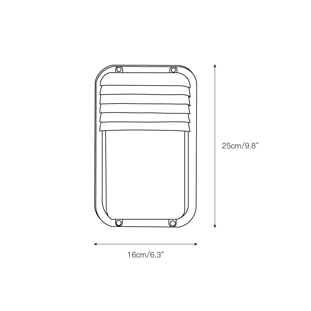 Olcarila Vintage Outdoor Metal Glass Sconce Wall Lamp - Lamp Copper