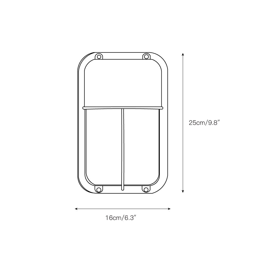 Olcarila Vintage Outdoor Metal Glass Sconce Wall Lamp - Lamp Copper