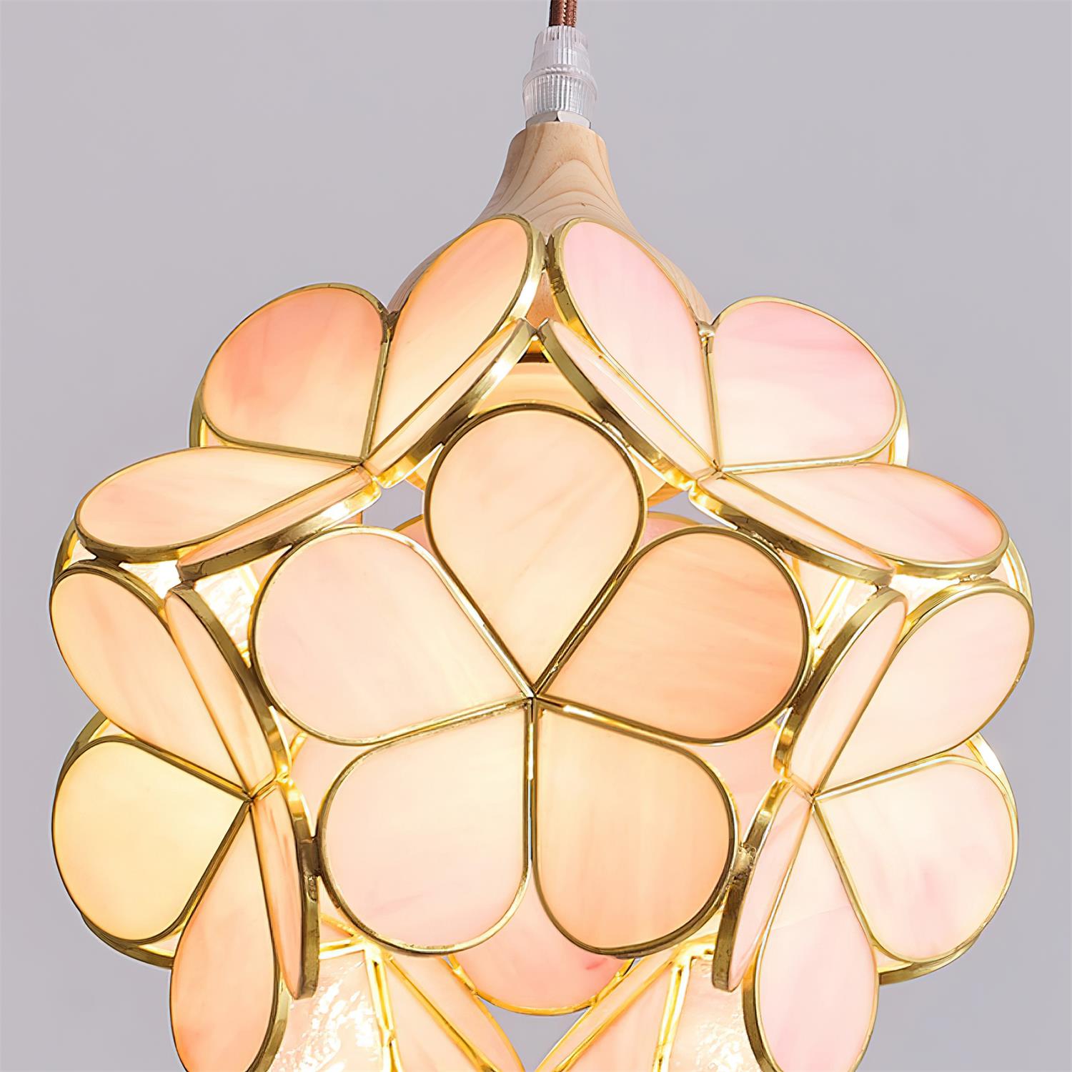 Velina Pink Petal Pendant Light - Letslighting