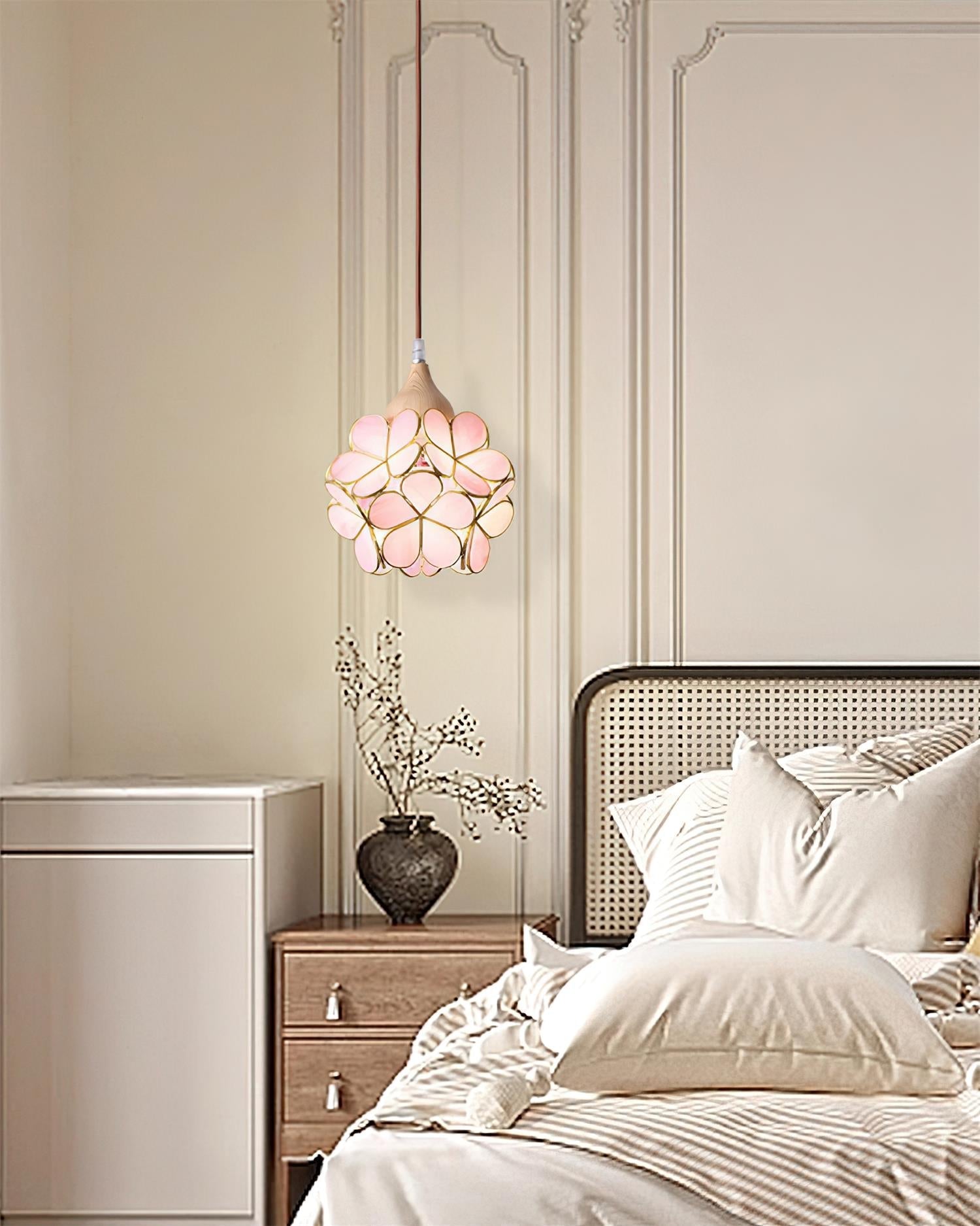 Velina Pink Petal Pendant Light - Letslighting