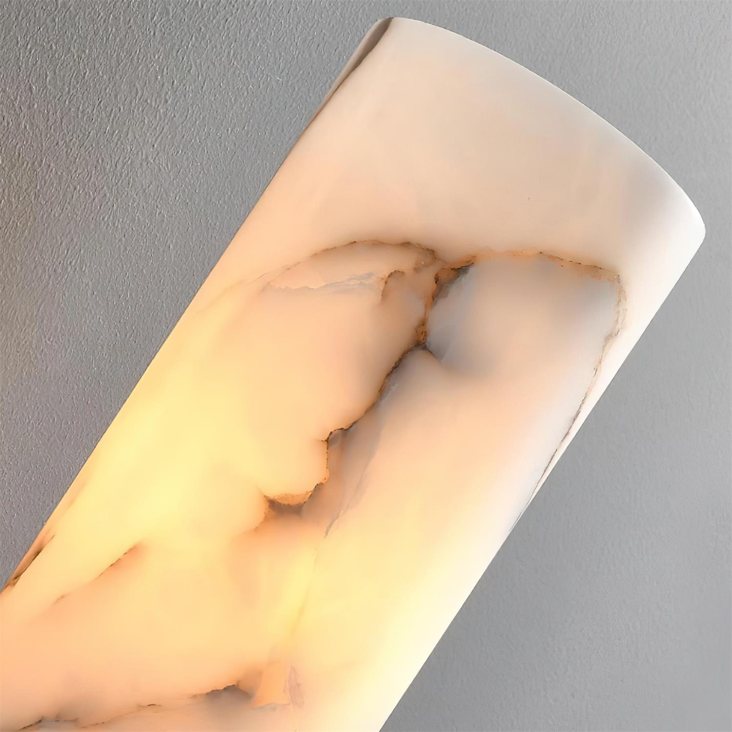 Luste Cylindrical Alabaster Wall Lamp - Letslighting