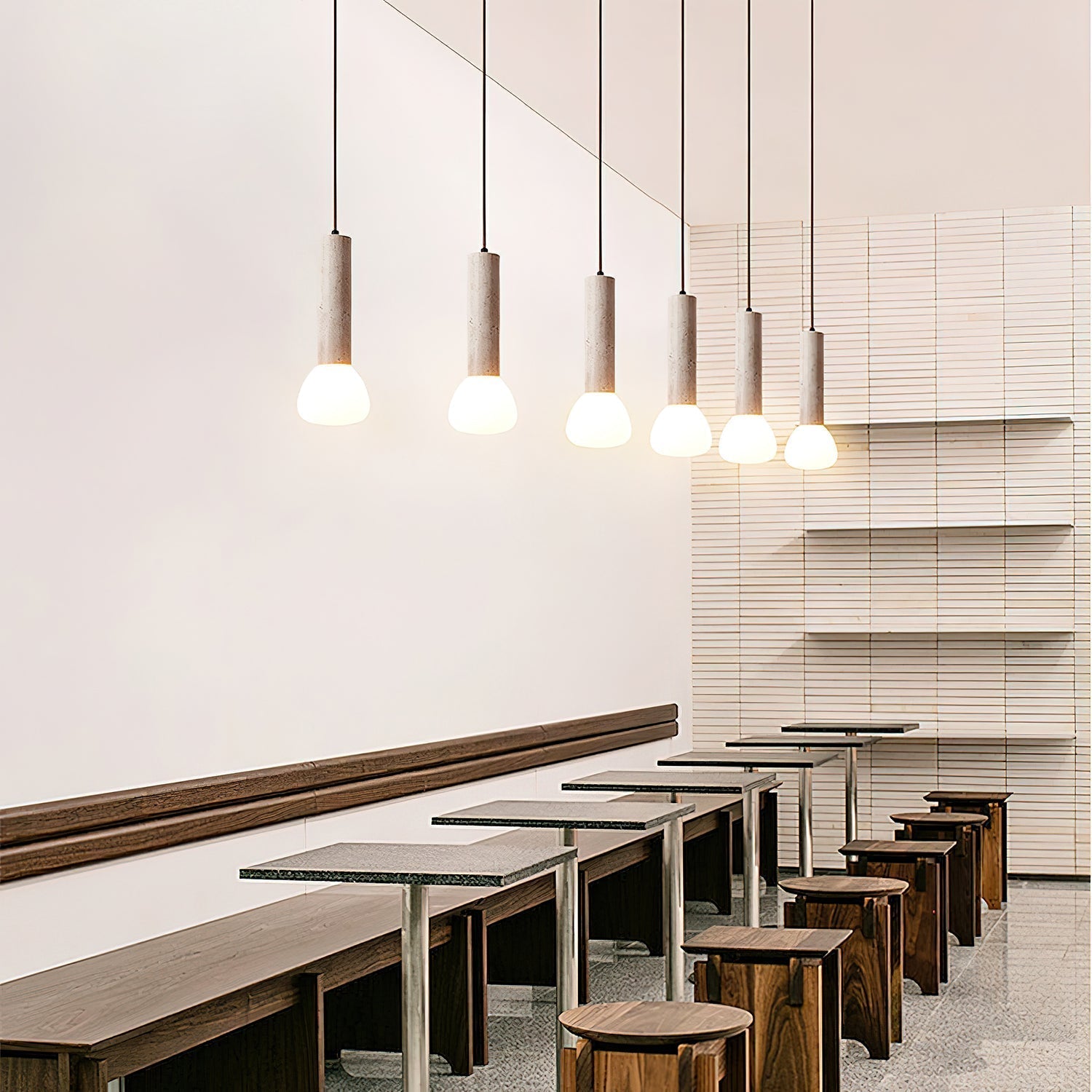 Cicaris Minimalist Travertine Pendant Light - Letslighting