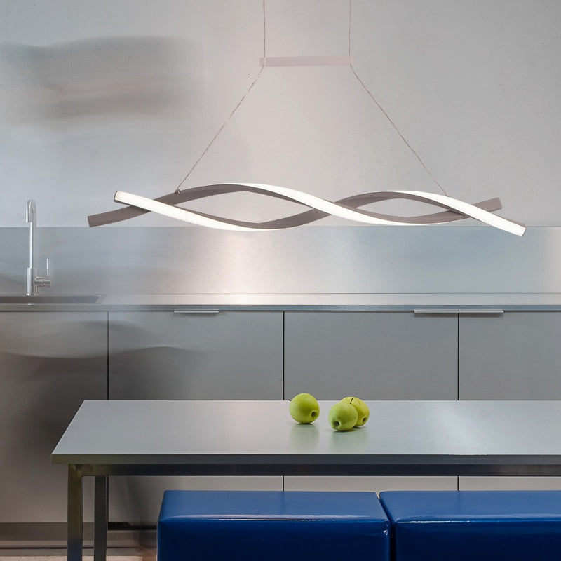 Arisha Luminaires Suspension Linéaire LED Salon Salle à manger