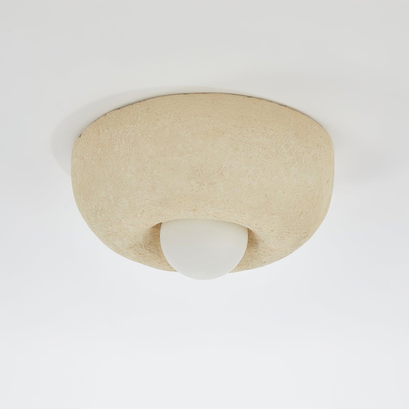 Mauro Ceiling Lamp Natural Texture Hemisphere Modern Style - Letslighting