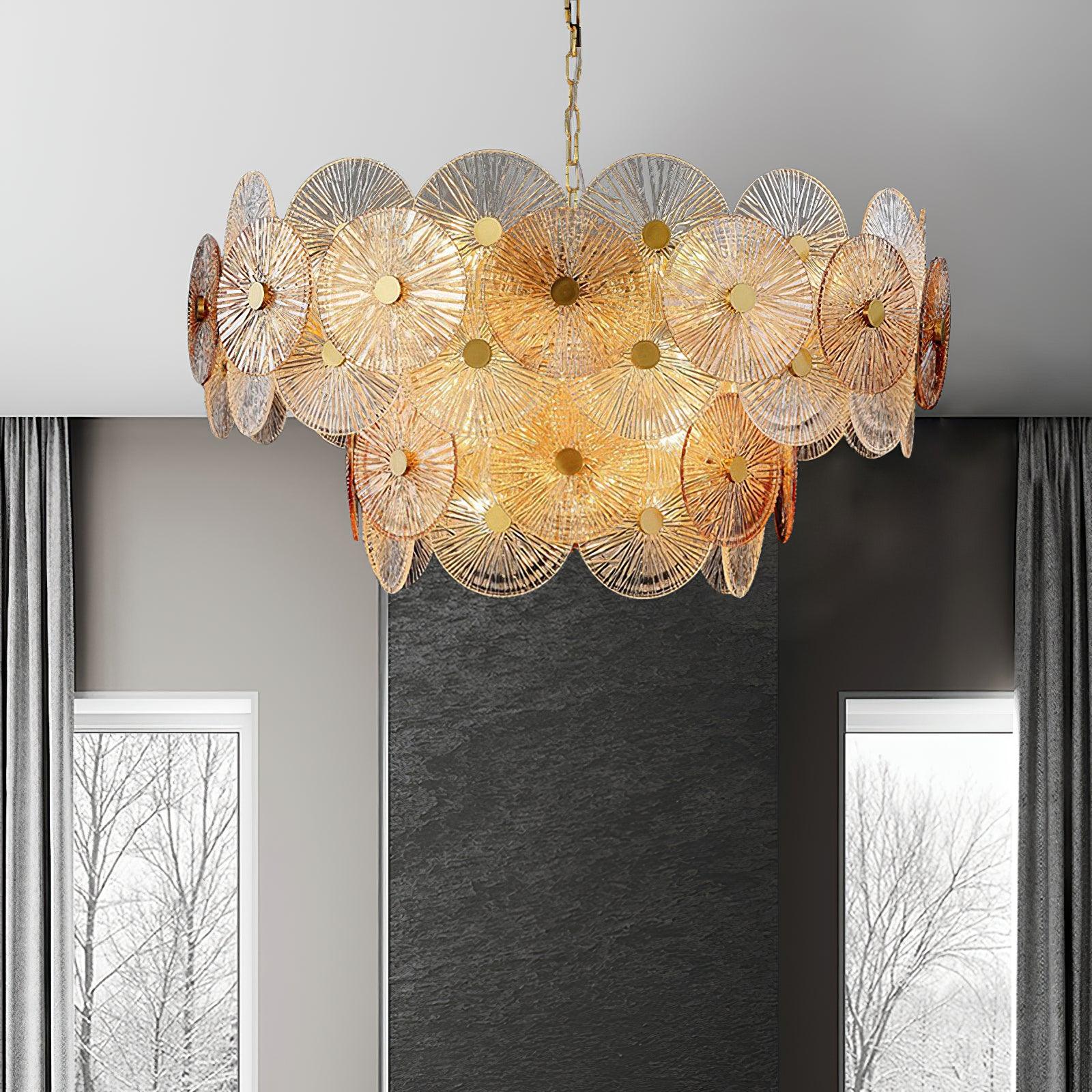 Aurelia Glass Chandelier Light - Letslighting