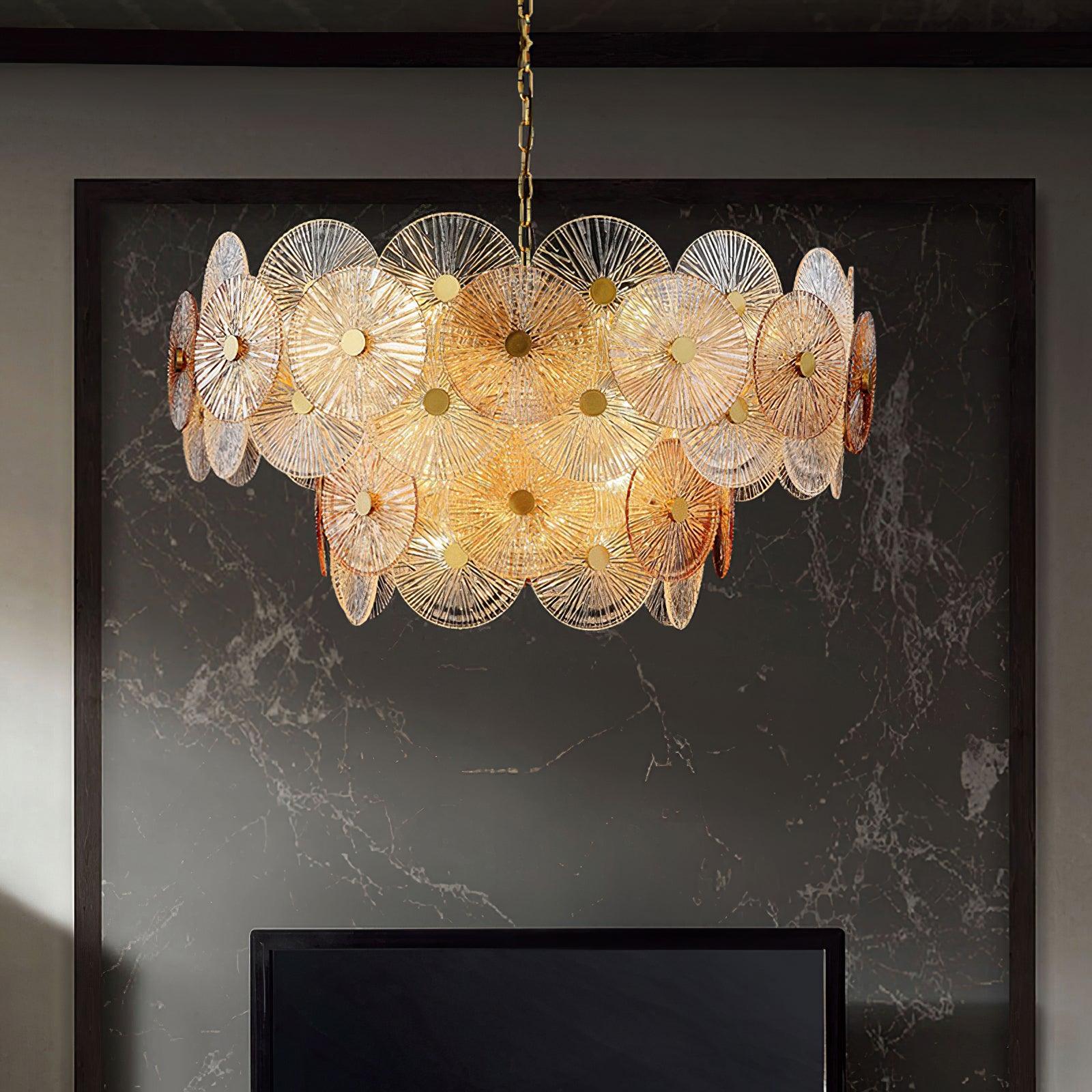 Aurelia Glass Chandelier Light - Letslighting