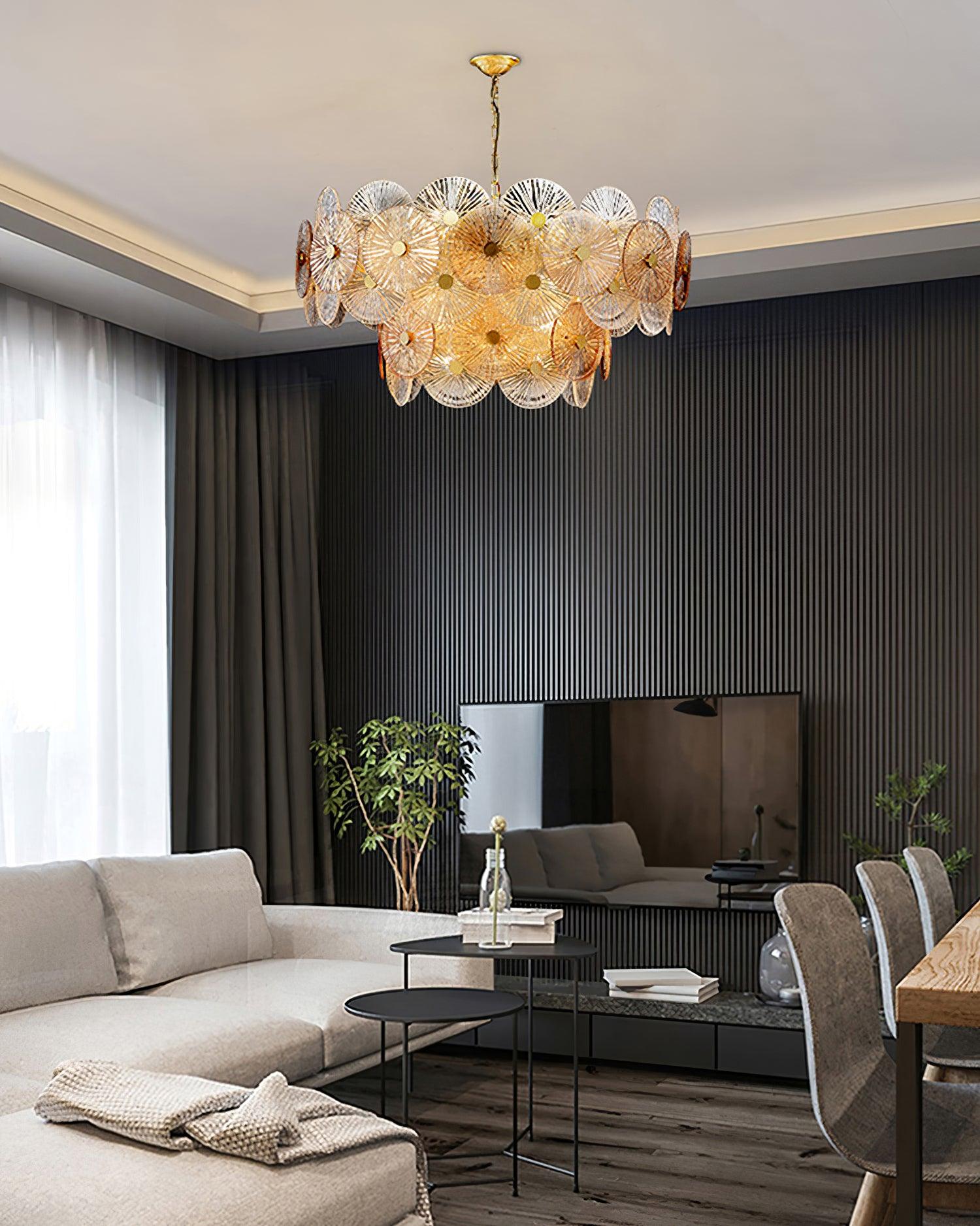 Aurelia Glass Chandelier Light - Letslighting