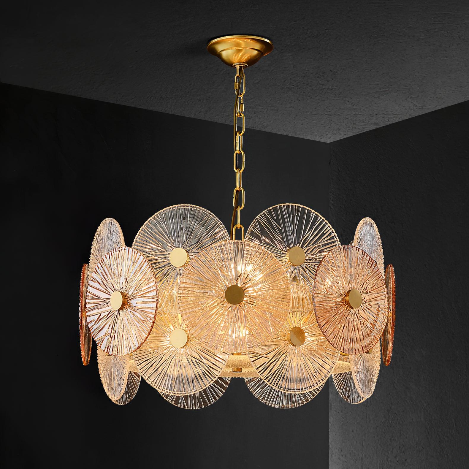 Aurelia Glass Chandelier Light - Letslighting