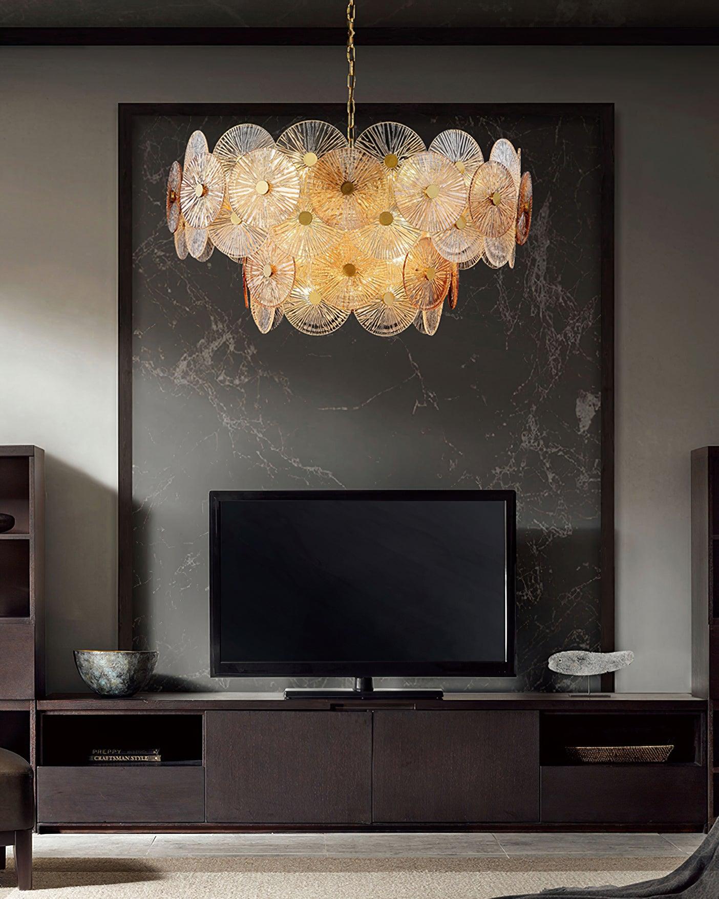 Aurelia Glass Chandelier Light - Letslighting