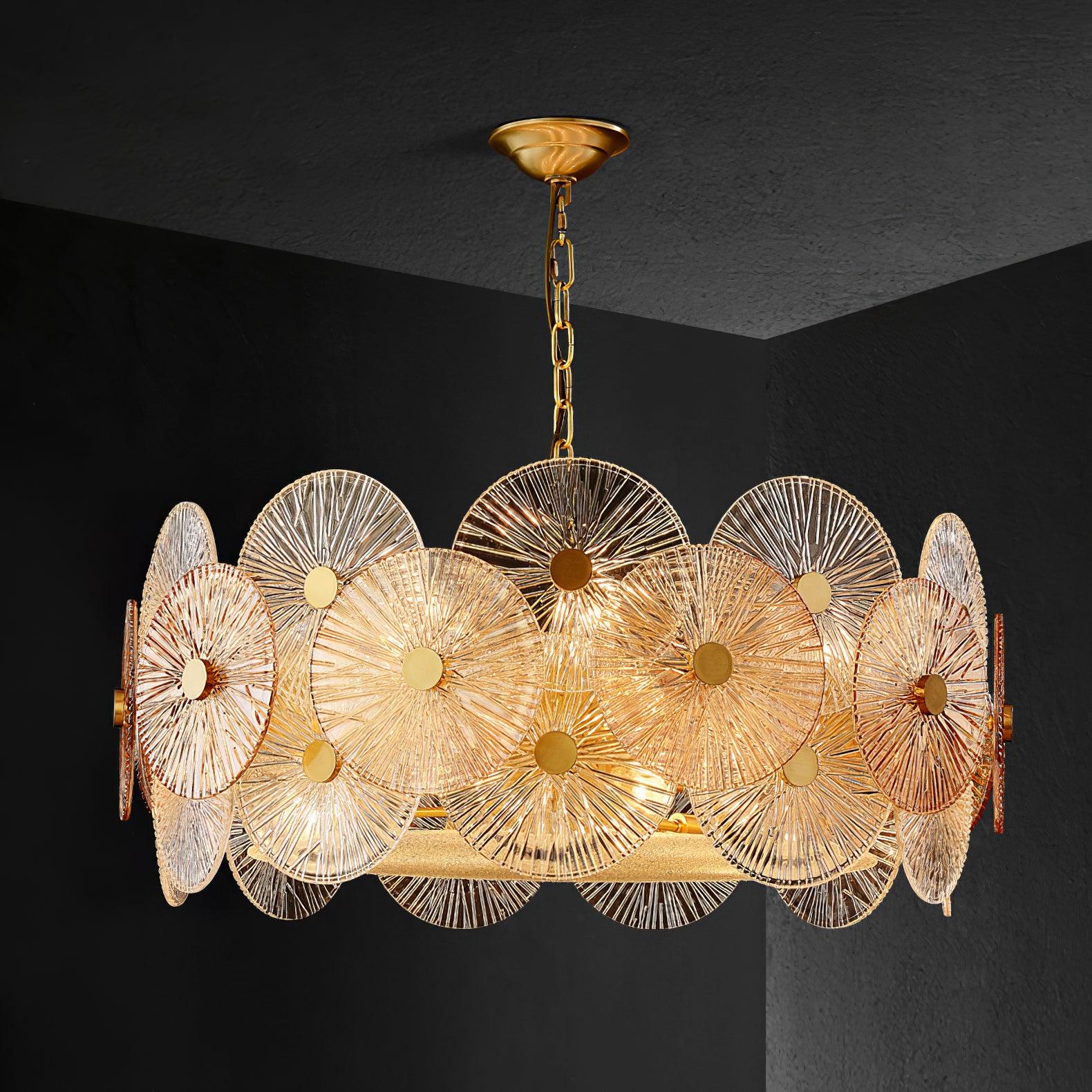 Aurelia Glass Chandelier Light - Letslighting