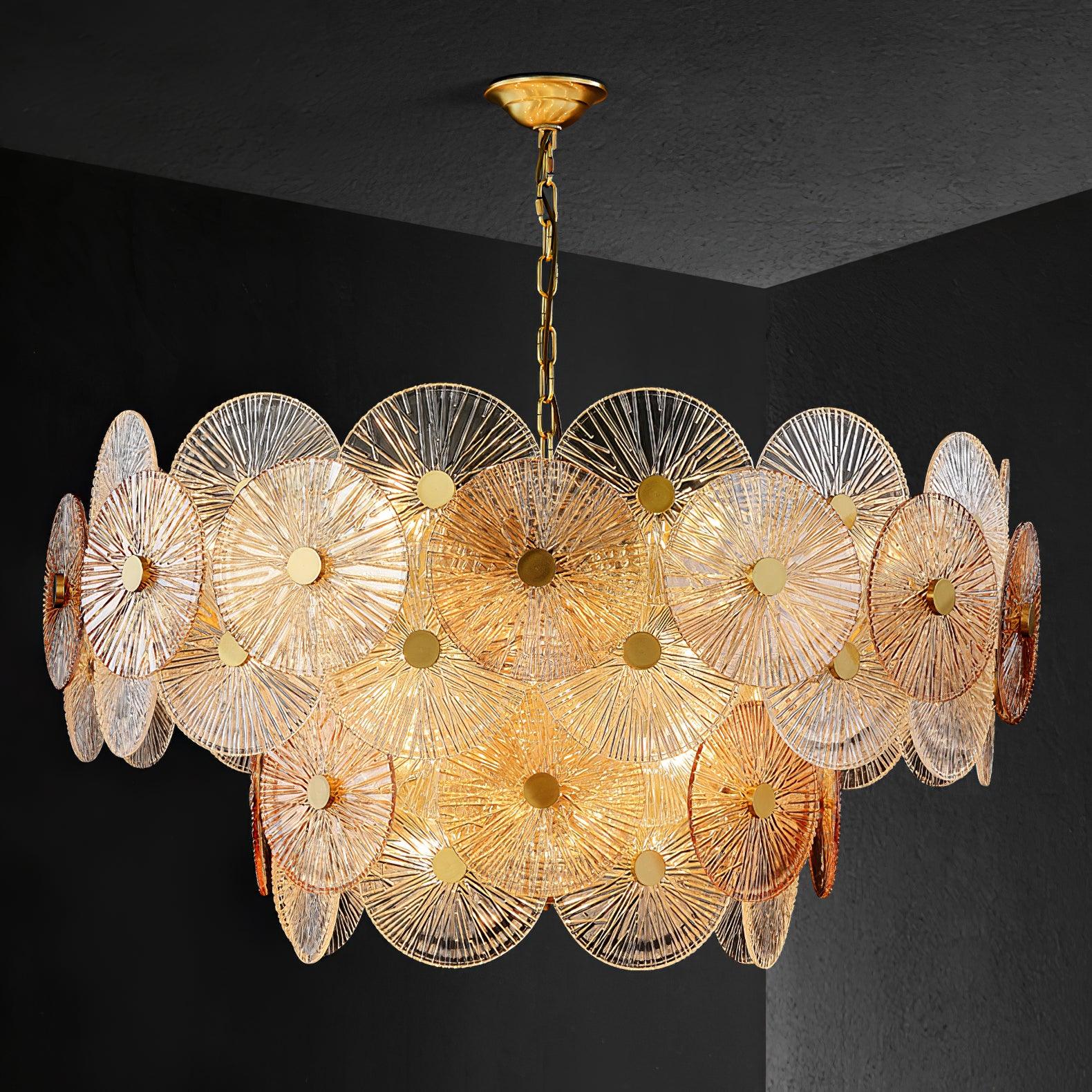 Aurelia Glass Chandelier Light - Letslighting
