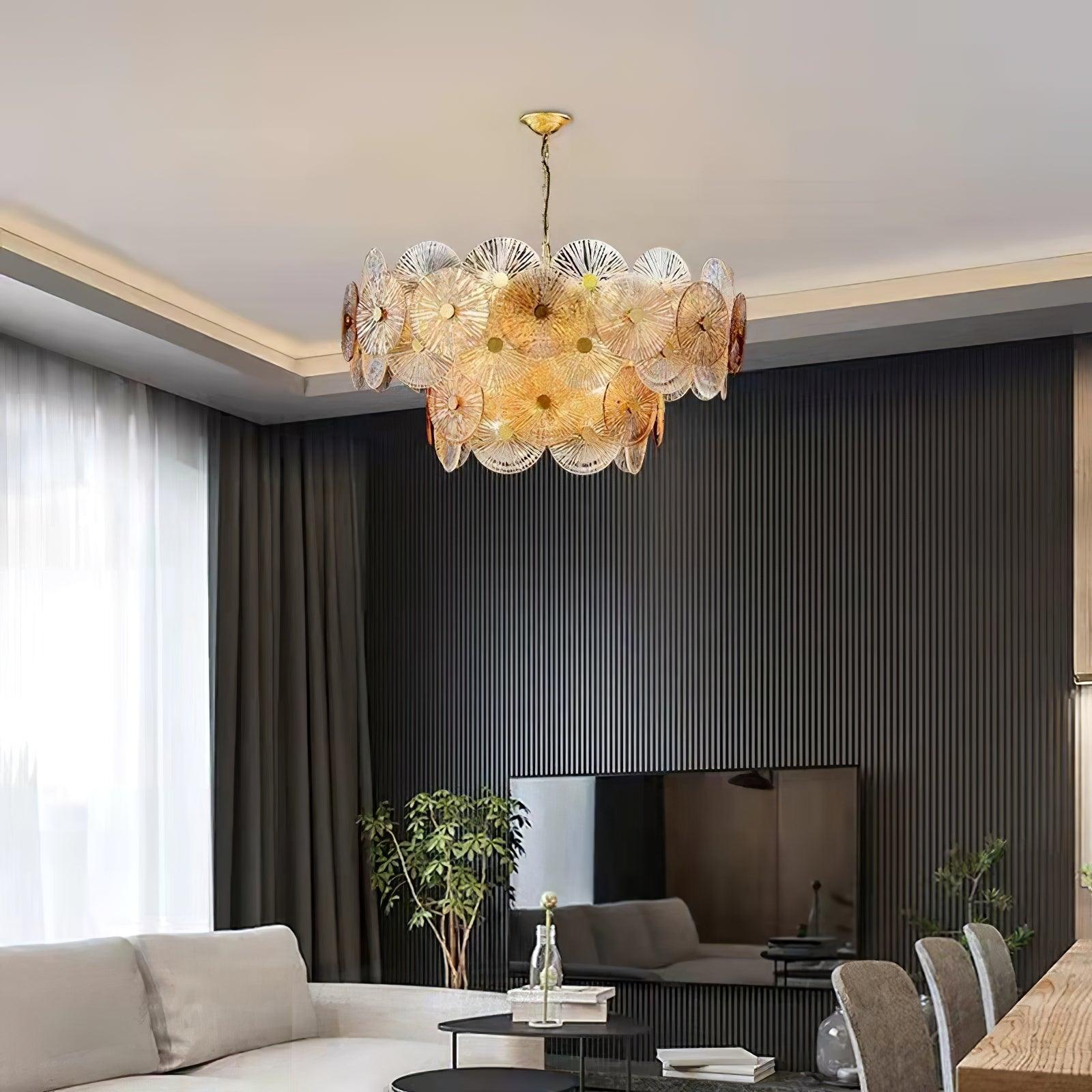 Aurelia Glass Chandelier Light - Letslighting