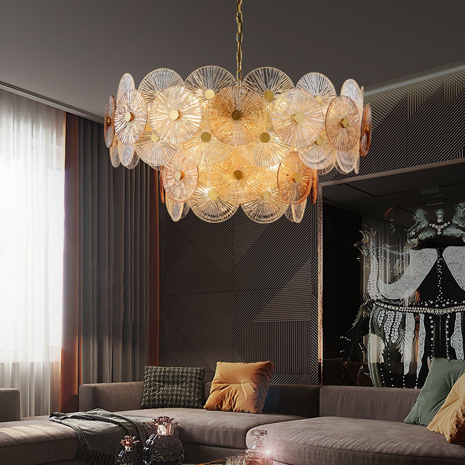 Aurelia Glass Chandelier Light - Letslighting