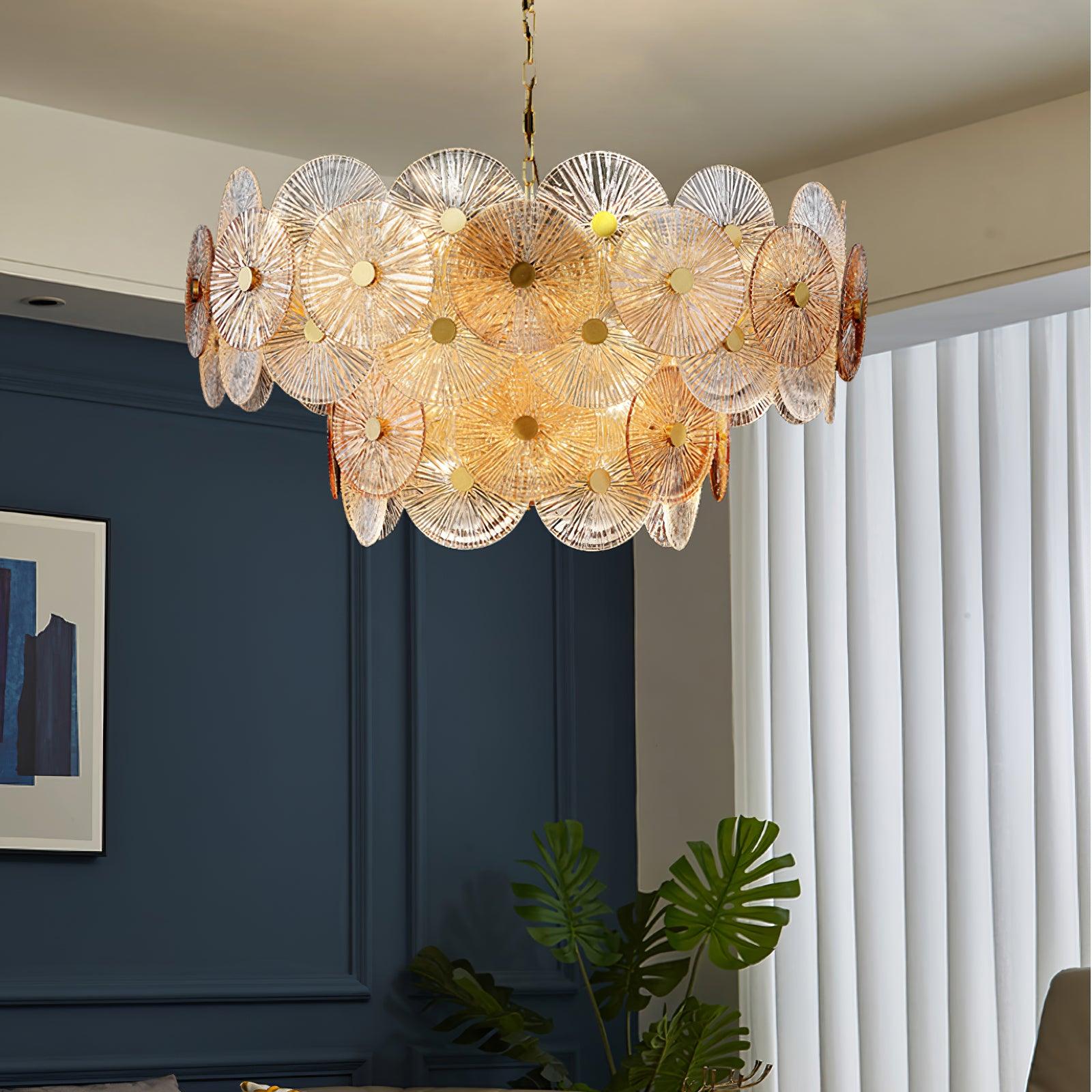 Aurelia Glass Chandelier Light - Letslighting