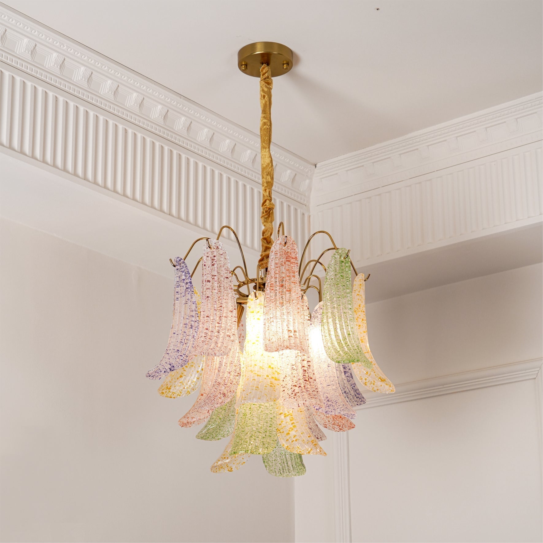 Alnoreth Individual Creativity Metal Glass Chandelier - Lamp Copper