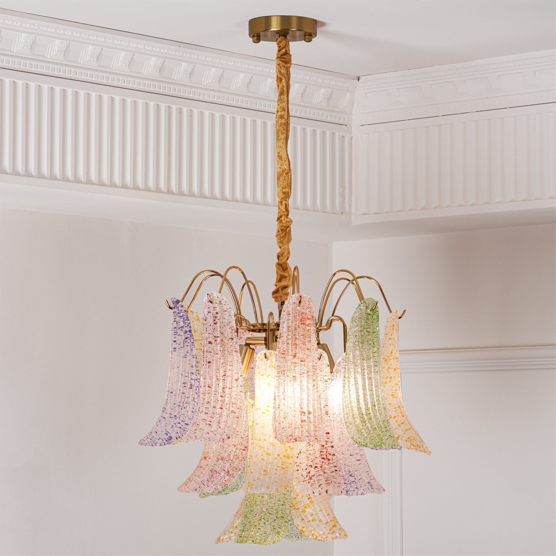 Alnoreth Individual Creativity Metal Glass Chandelier - Lamp Copper