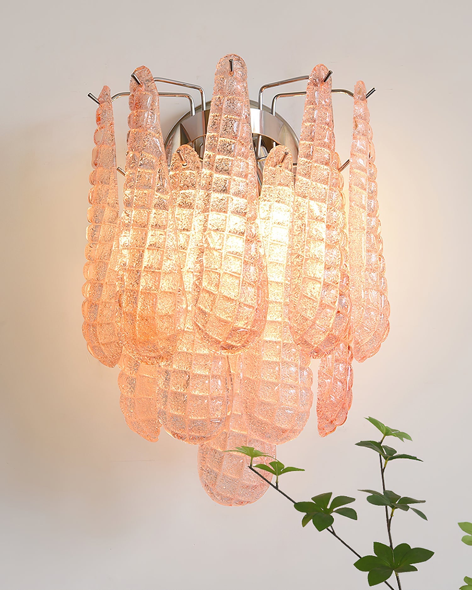 Mazzega Wall Lamp Teardrop Glass Cascade - Letslighting