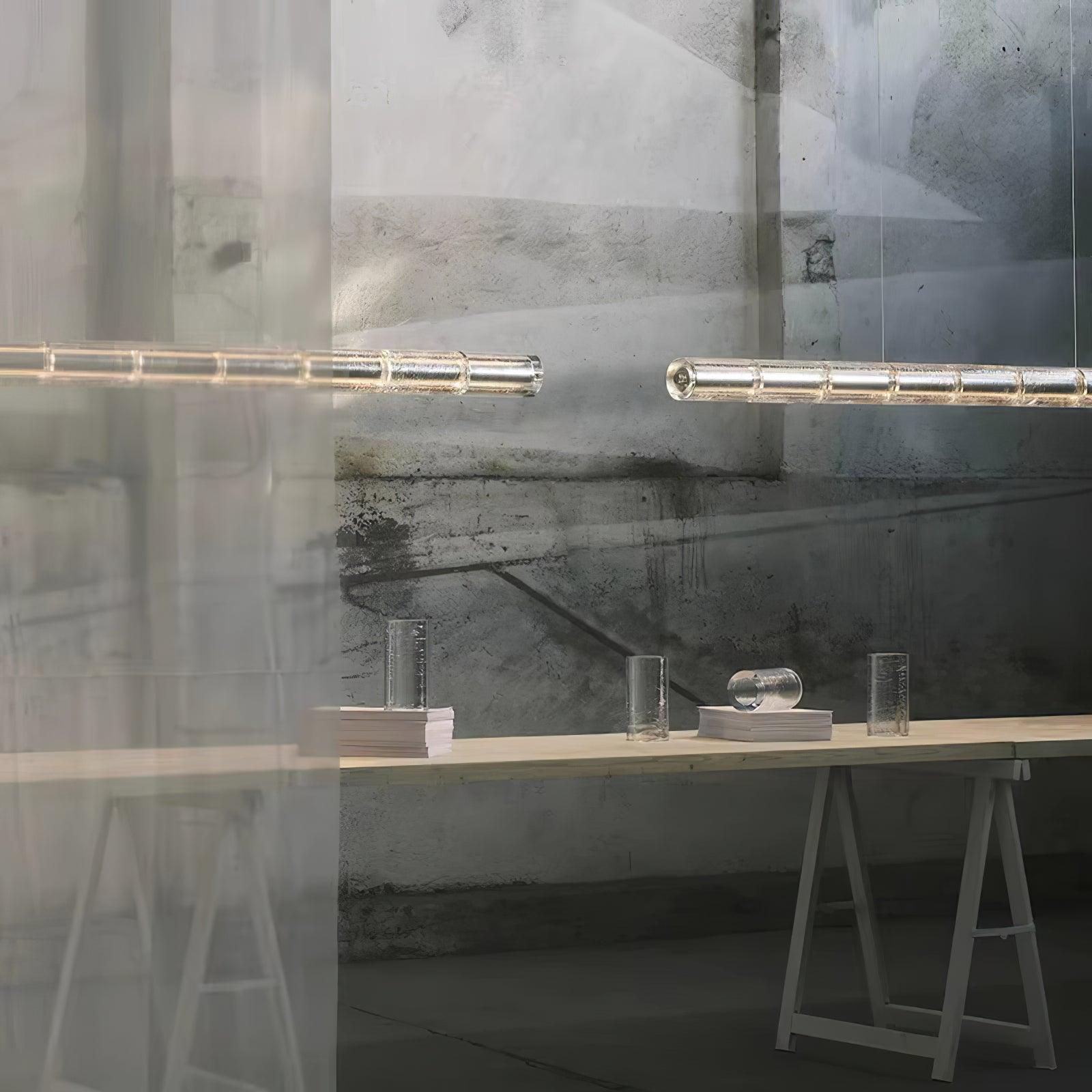Lyliris Glass Linear Pendant Light - Letslighting