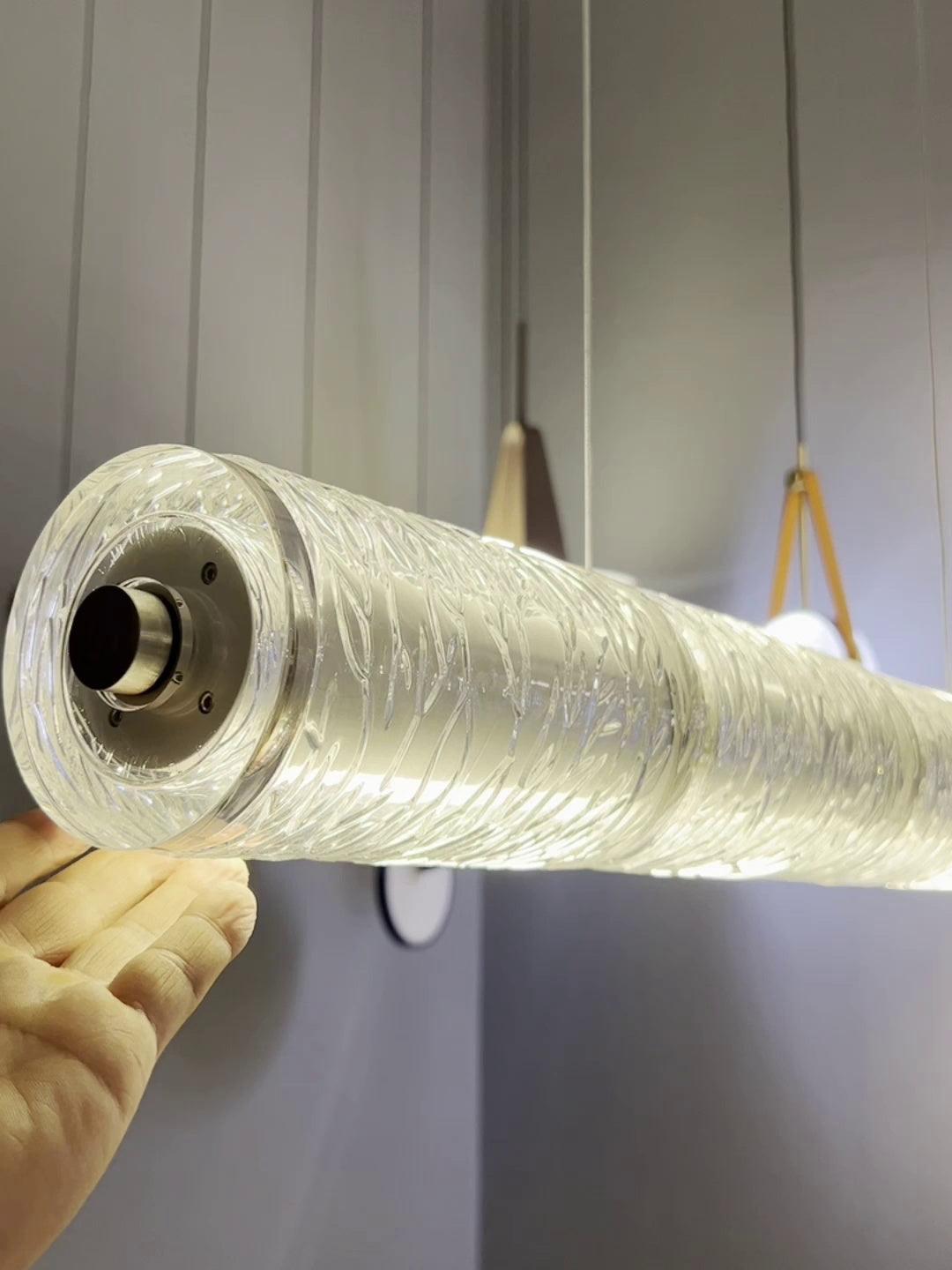 Lyliris Glass Linear Pendant Light - Letslighting