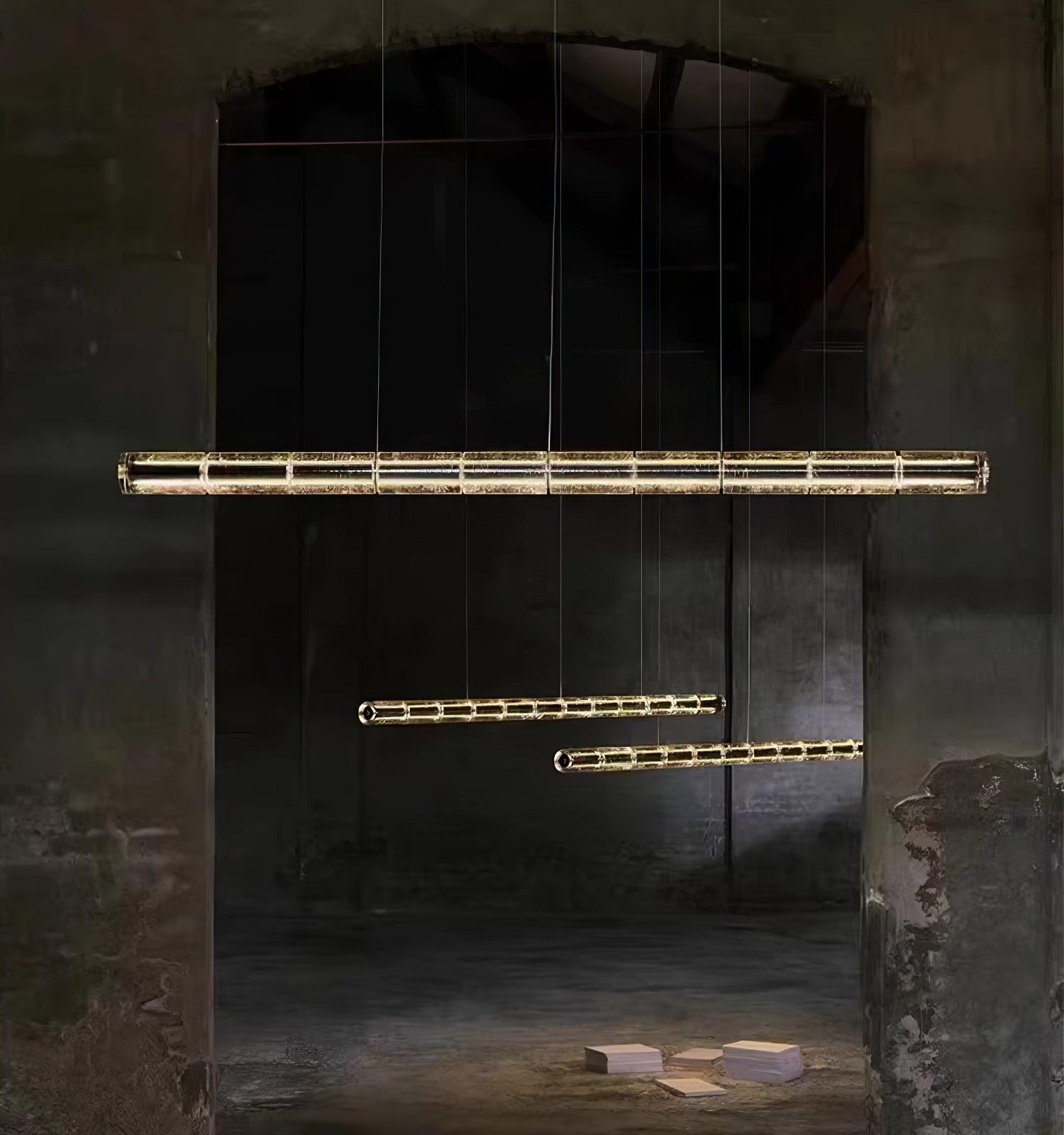 Lyliris Glass Linear Pendant Light - Letslighting