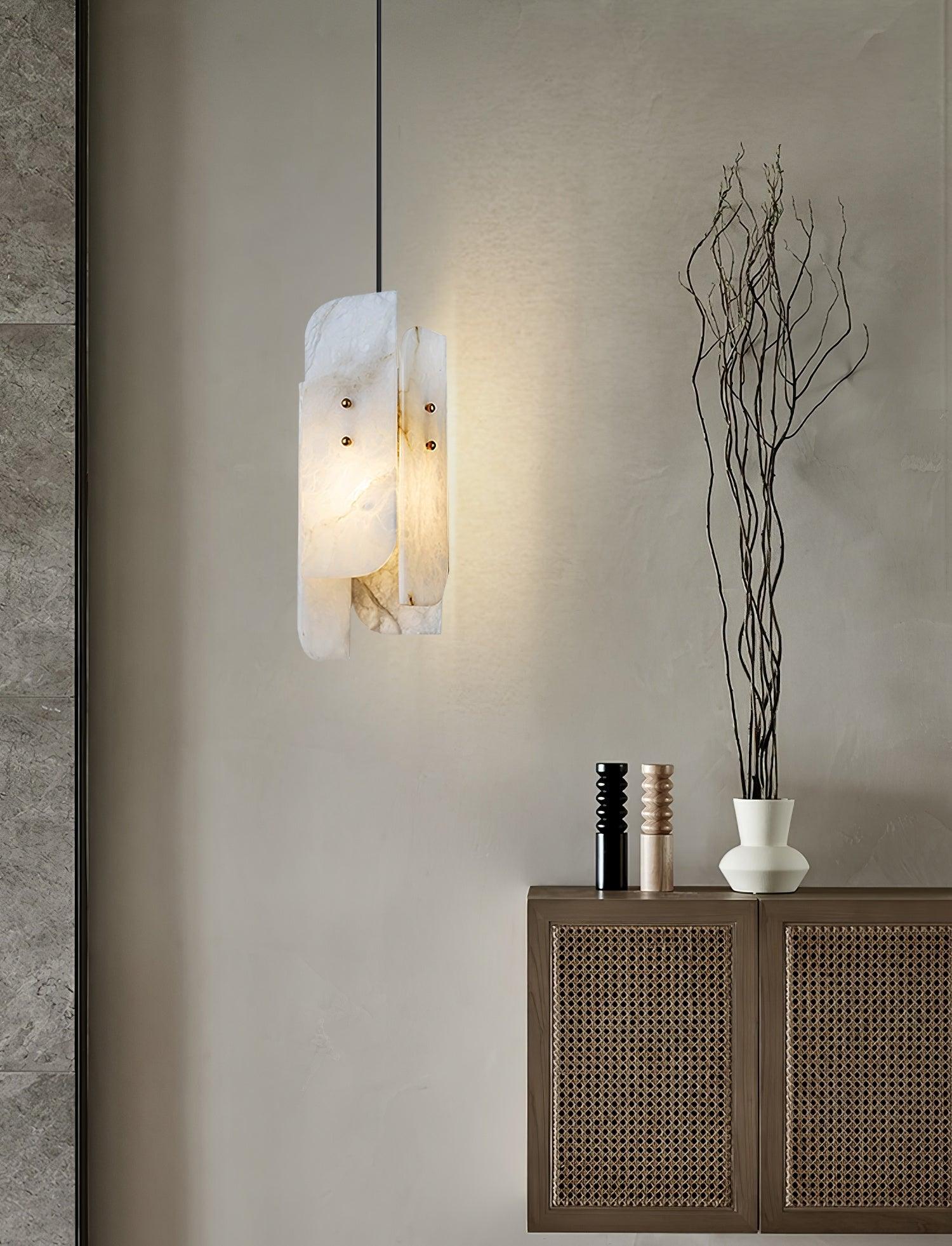 Vicarus Layered Alabaster Pendant Light - Letslighting