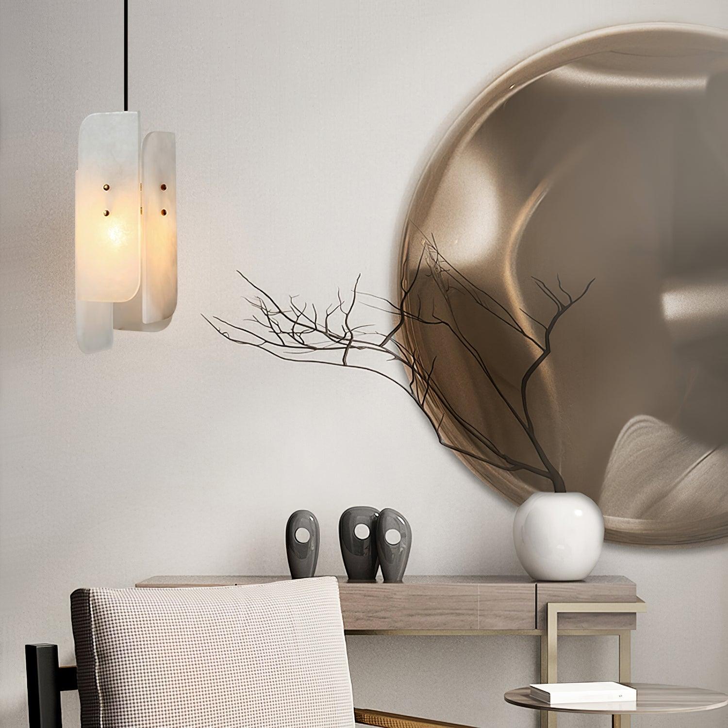 Vicarus Layered Alabaster Pendant Light - Letslighting