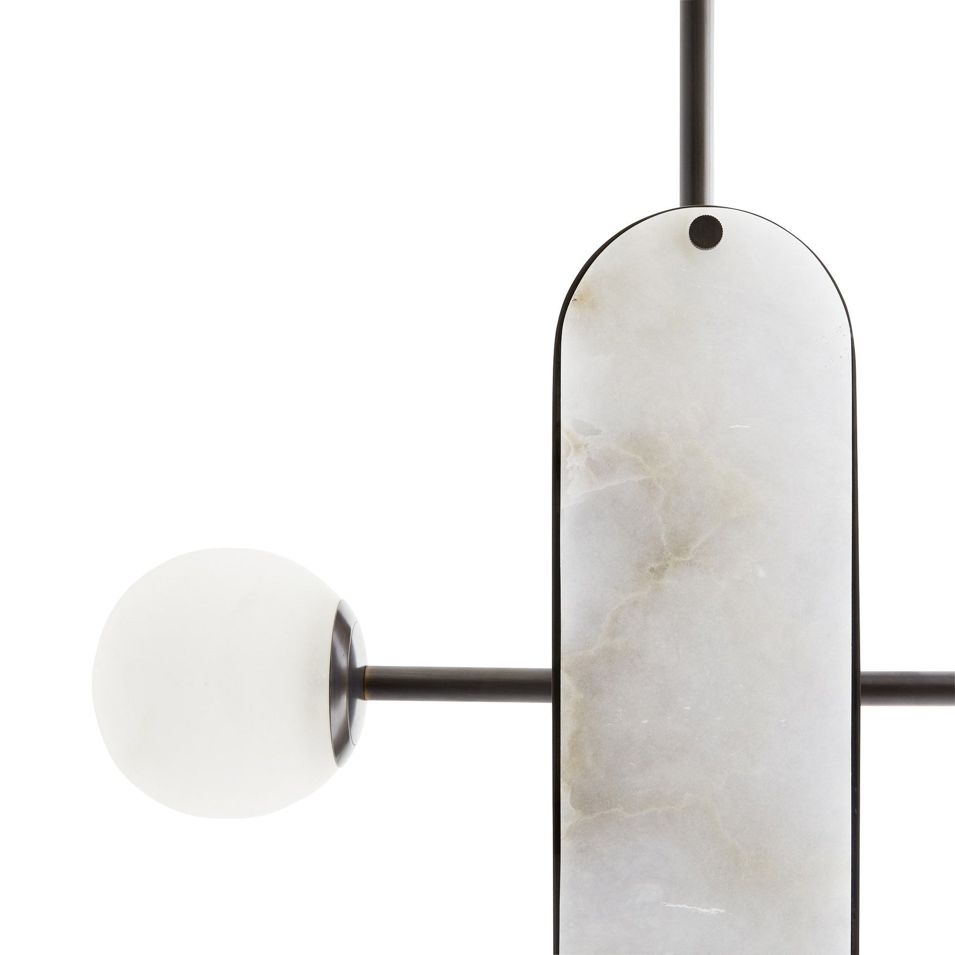 Orshaisra Modern Minimalist Alabaster Pendant Lamp - Lamp Copper