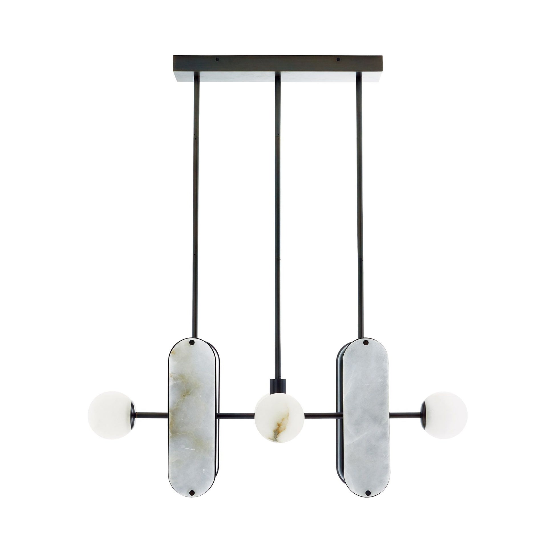 Orshaisra Modern Minimalist Alabaster Pendant Lamp - Lamp Copper