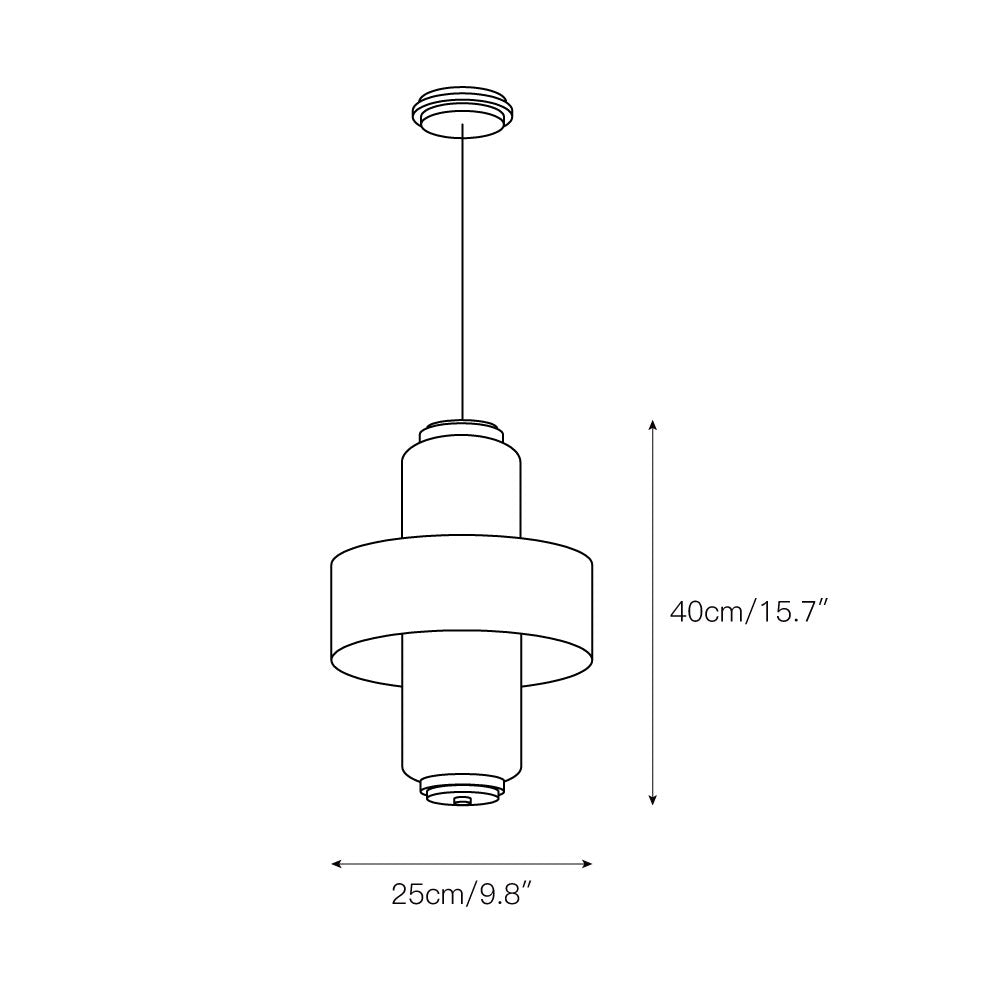 Vavinisra Modern Minimalist Metal Glass Pendant Lamp - Lamp Copper
