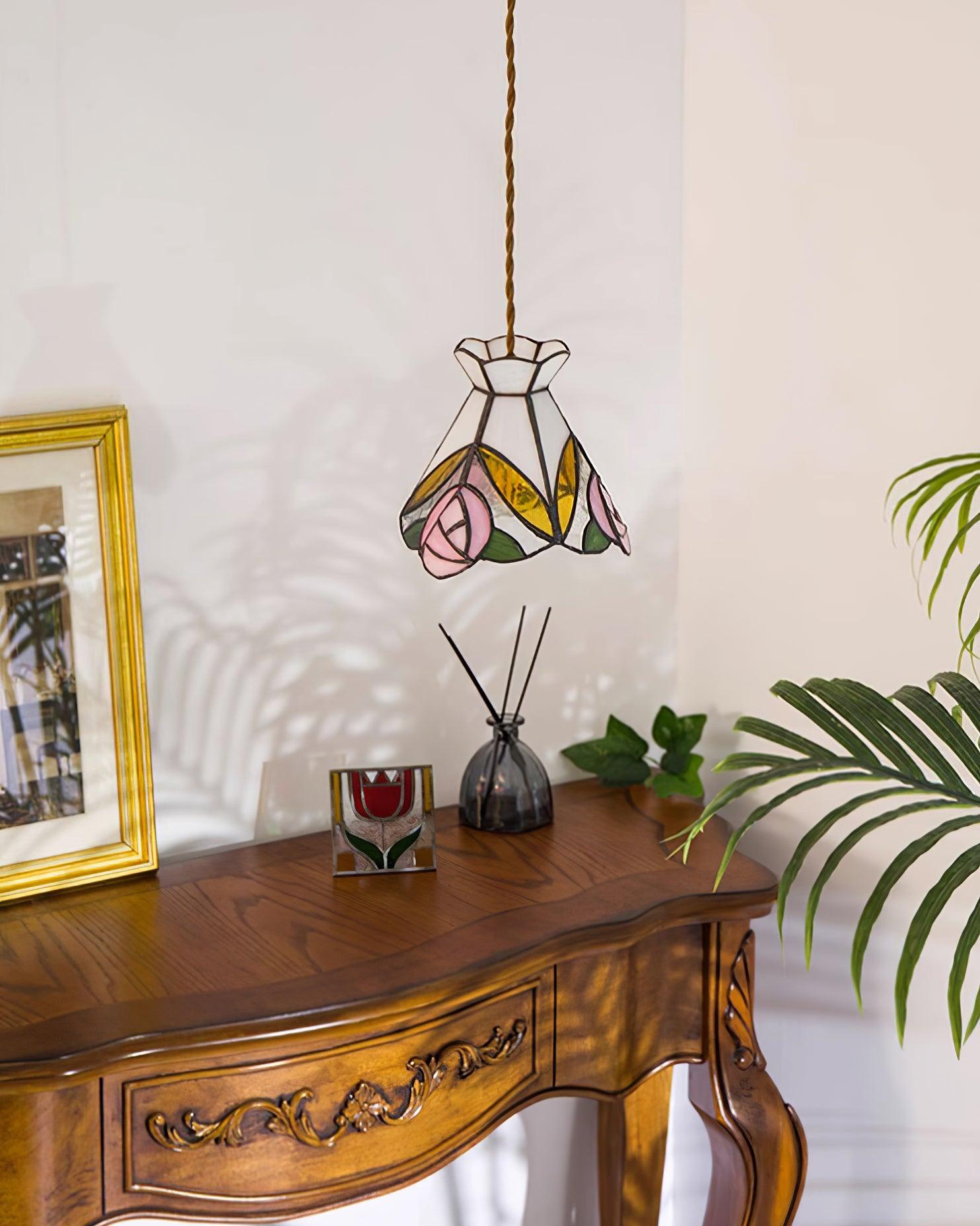 Tiffany Rose Pendant Light - Letslighting