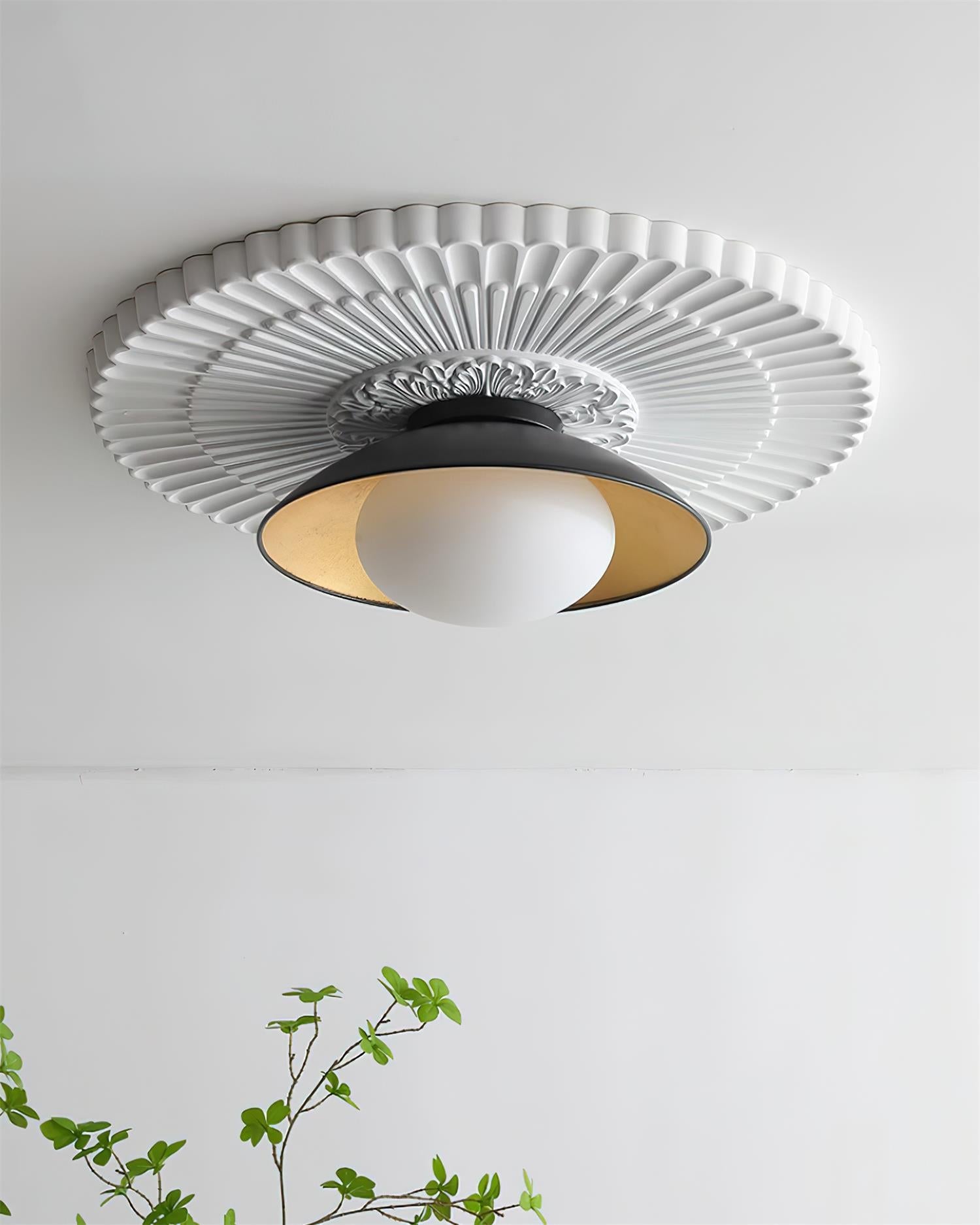 Ceiling Light Canopy Glass Globe Modern Minimalist - Letslighting