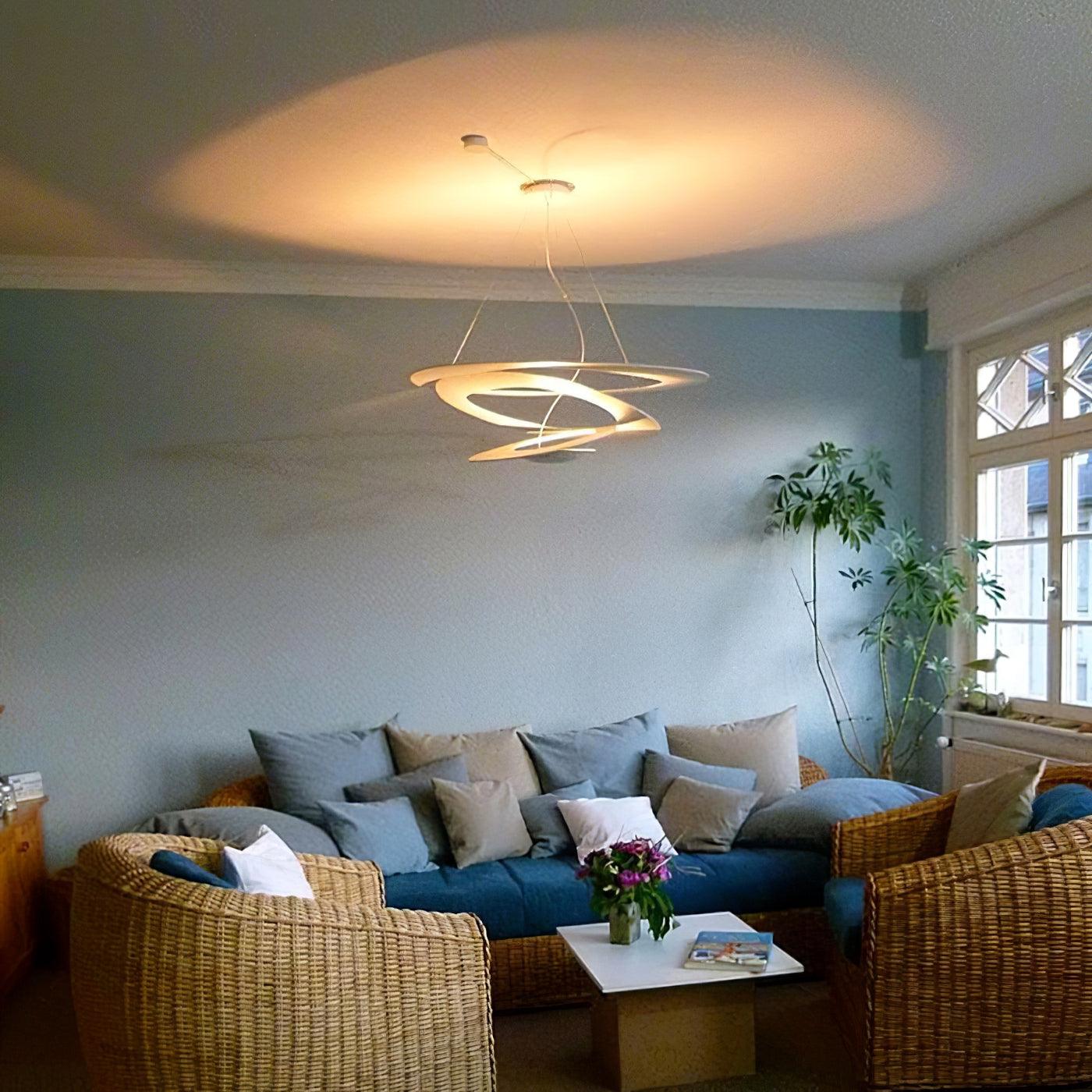 Micro LED Chandelier LED Swirl Rings - Letslighting