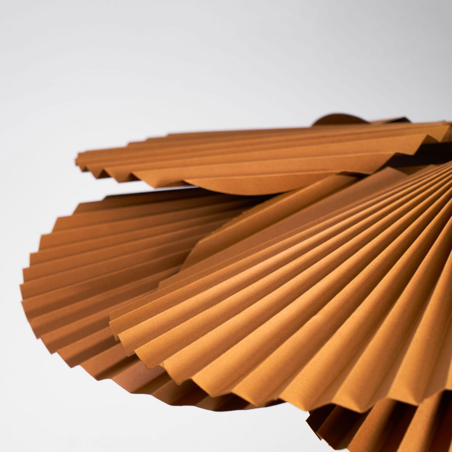 Pendant Lamp with Pleated Kraft Paper Petal Shade Warm Ambient - Letslighting