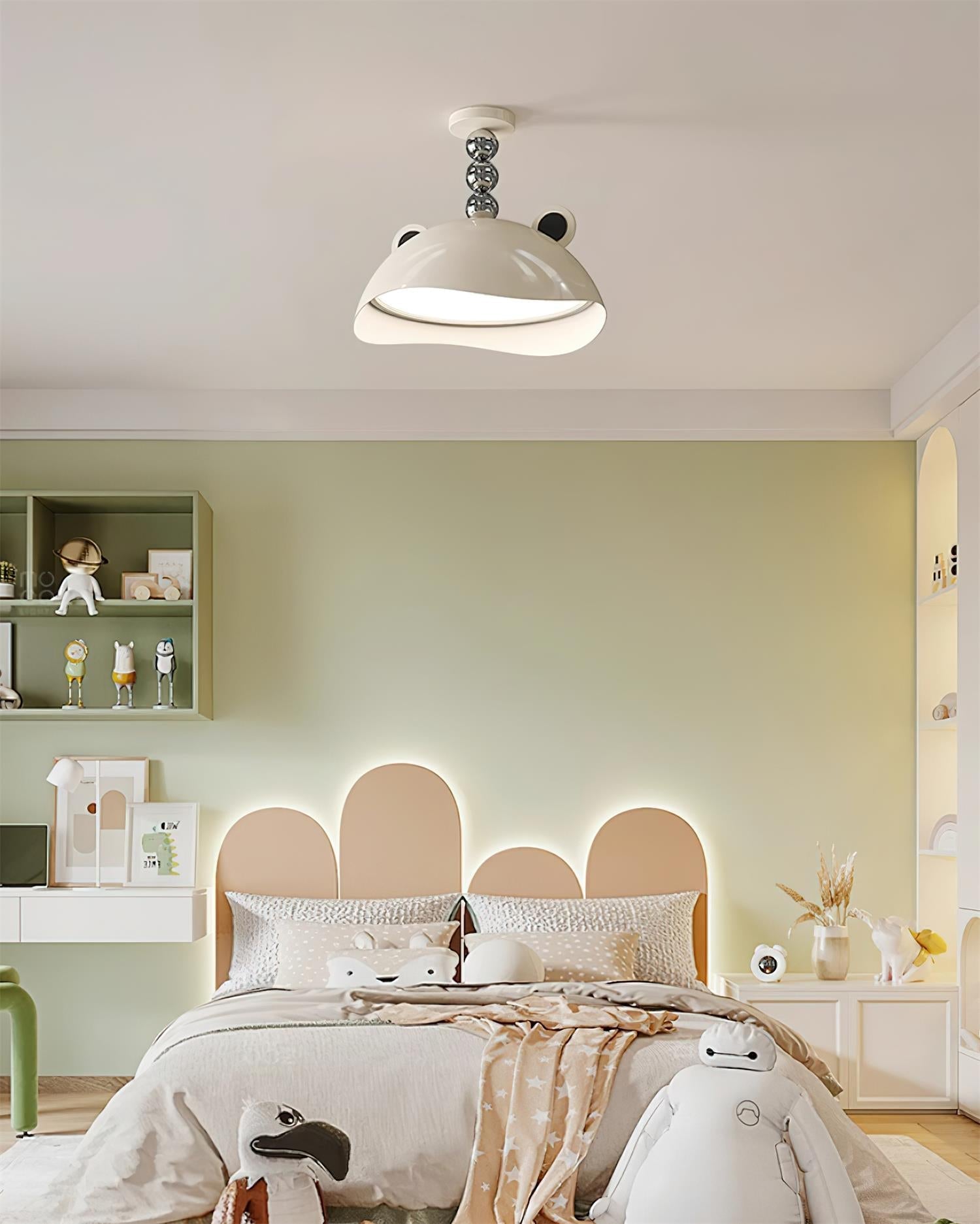 Miki Ceiling Light Cat Ears Shiny Orbs Playful - Letslighting